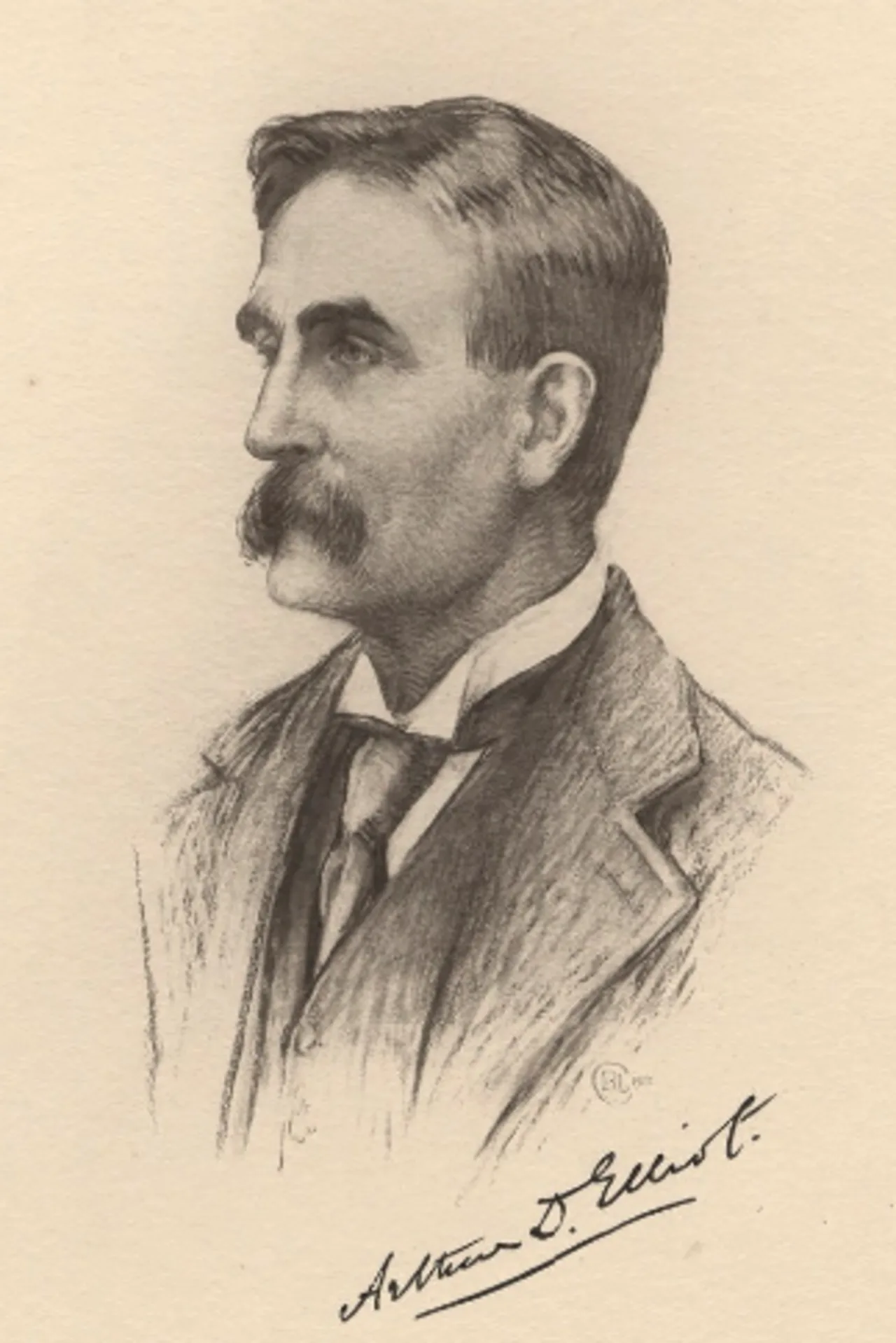 Porträt von Arthur Elliot (1846–1923) – Gedenkseite