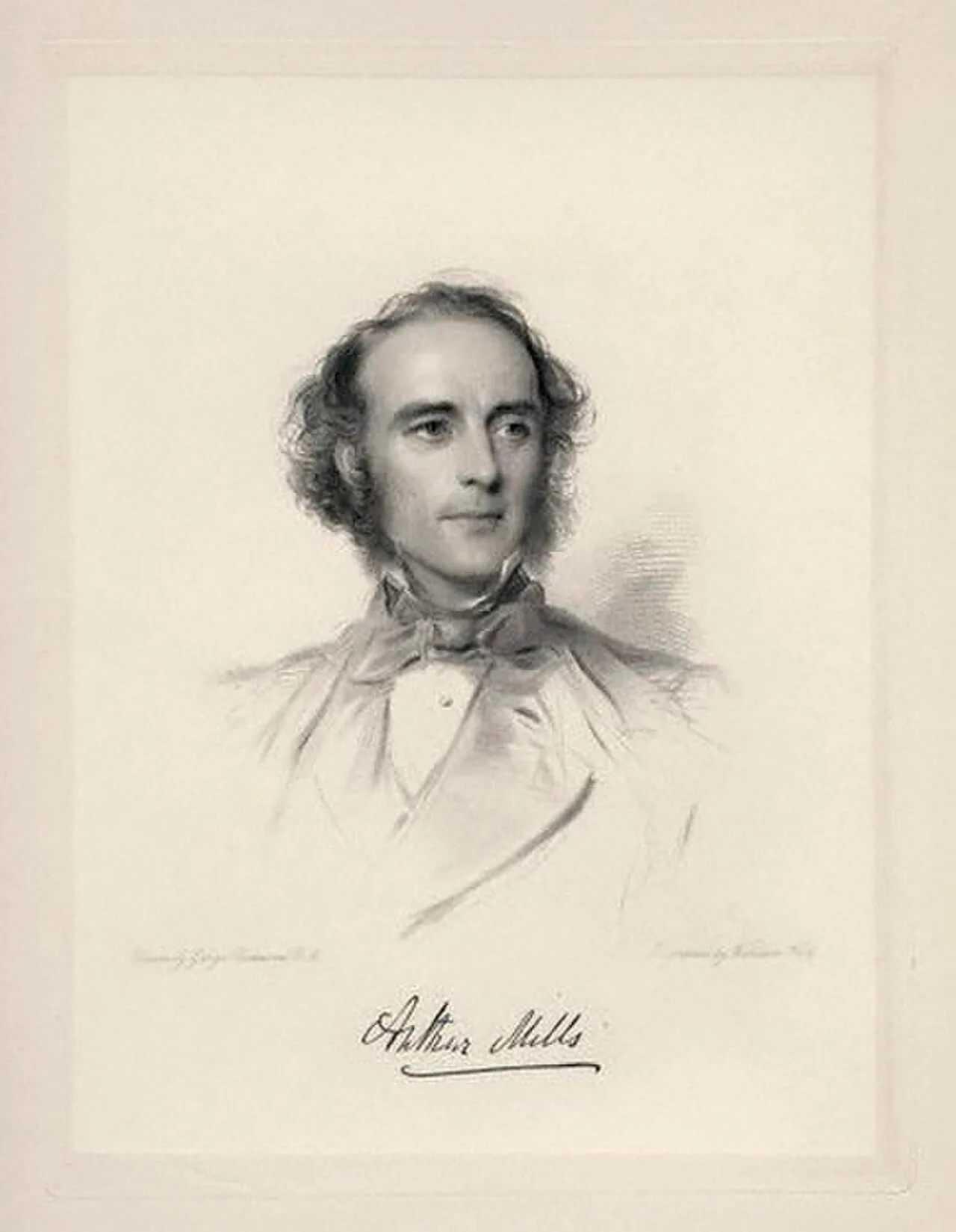 Porträt von Arthur Mills (1816–1898) – Gedenkseite