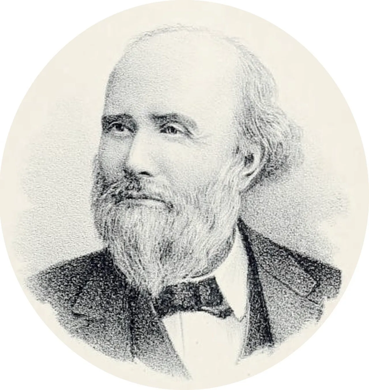 Porträt von Benjamin Franklin Burch (1825–1893) – Gedenkseite