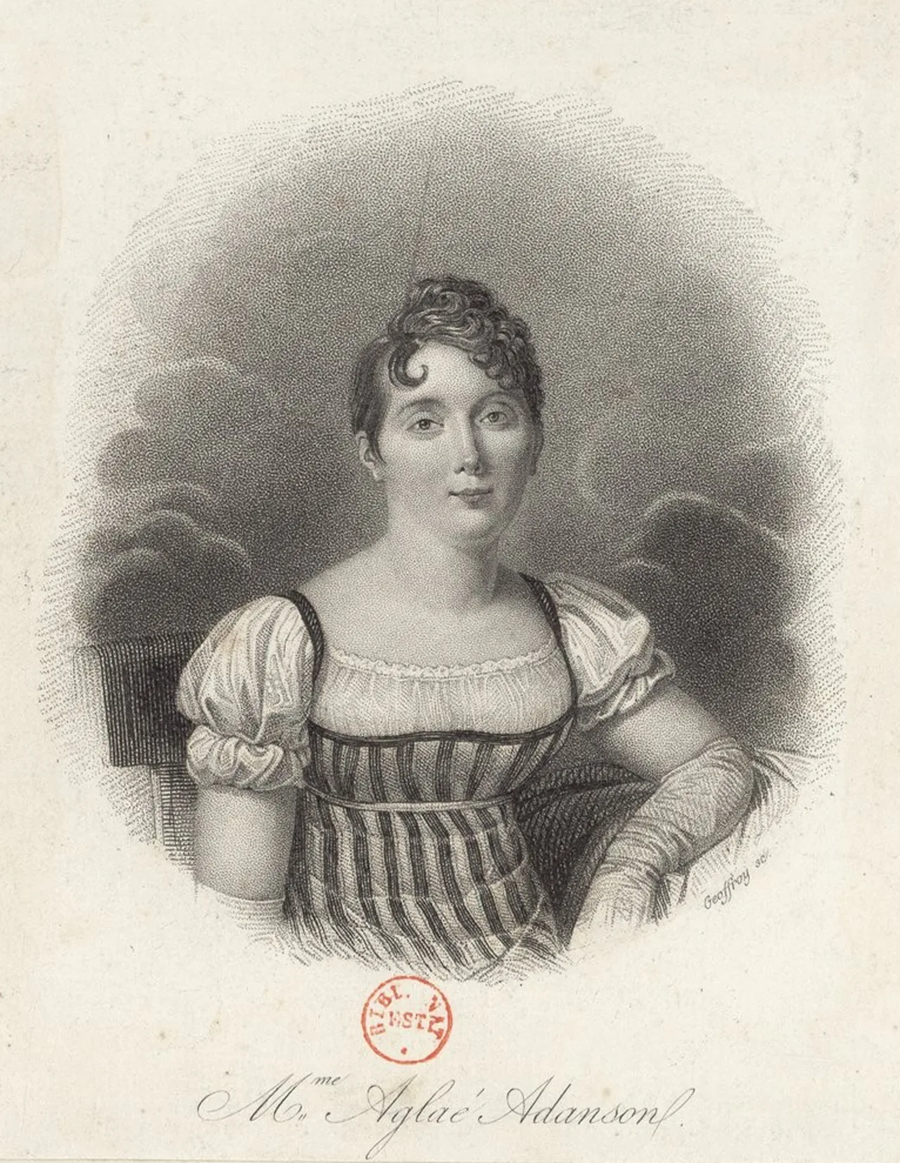 Porträt von Aglaé Adanson (1775–1852) – Gedenkseite
