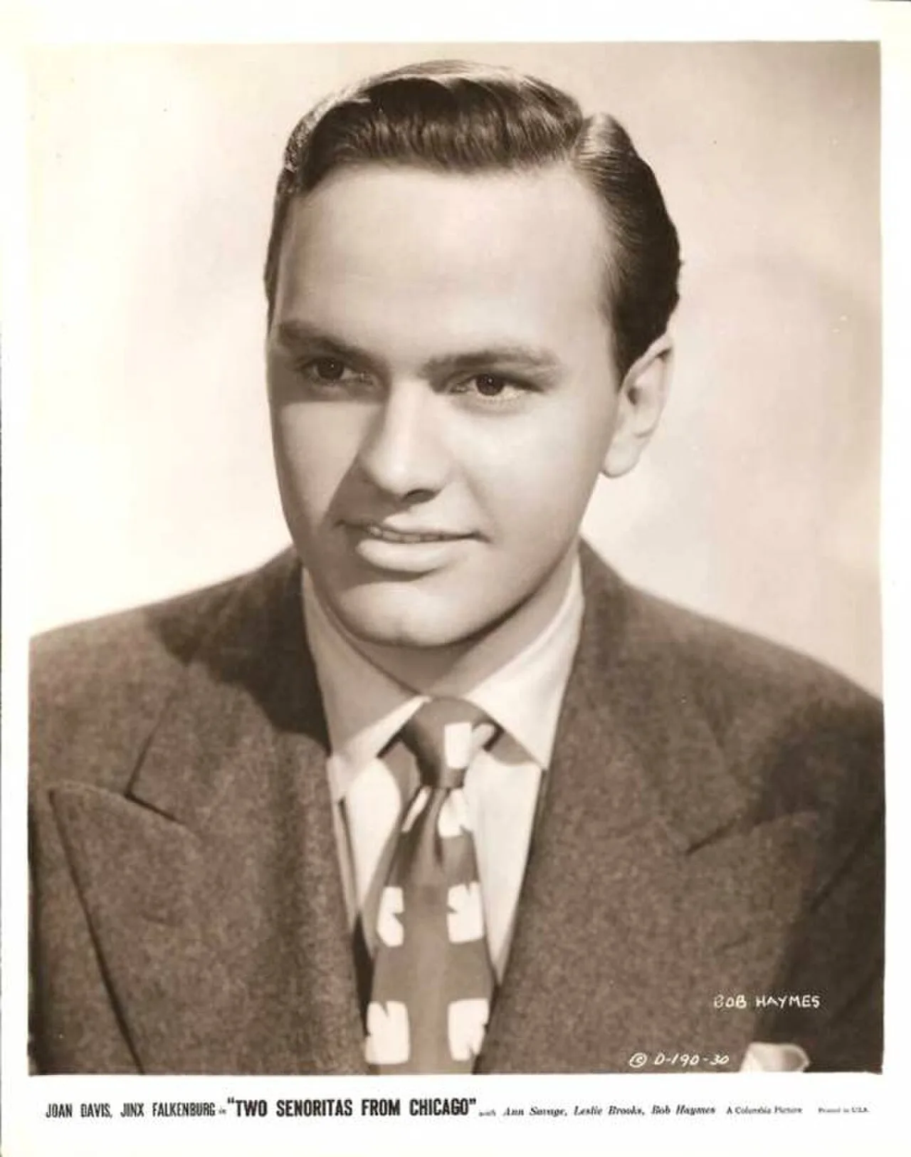 Porträt von Bob Haymes (1923–1989) – Gedenkseite
