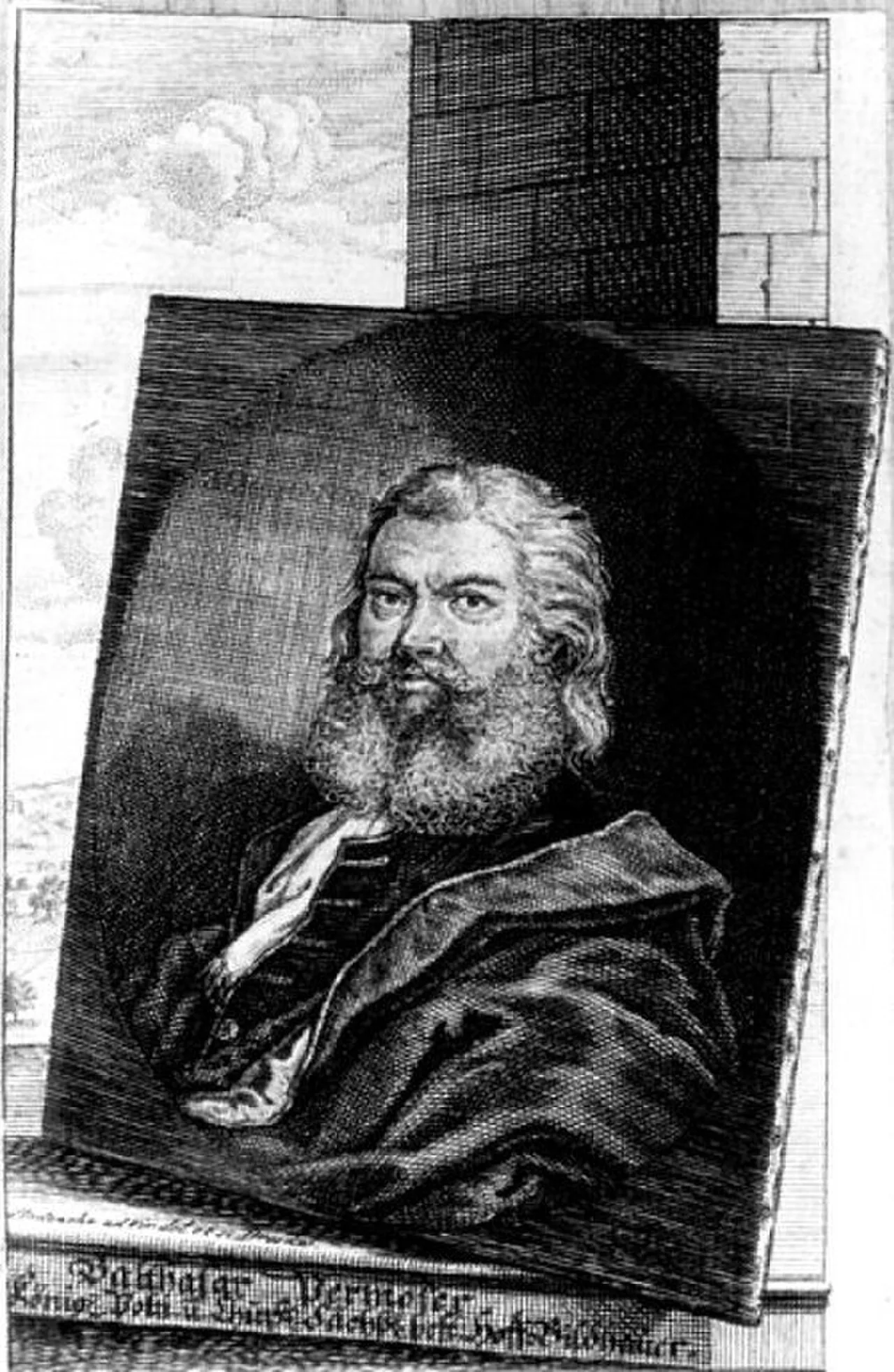 Porträt von Balthasar Permoser (1651–1732) – Gedenkseite