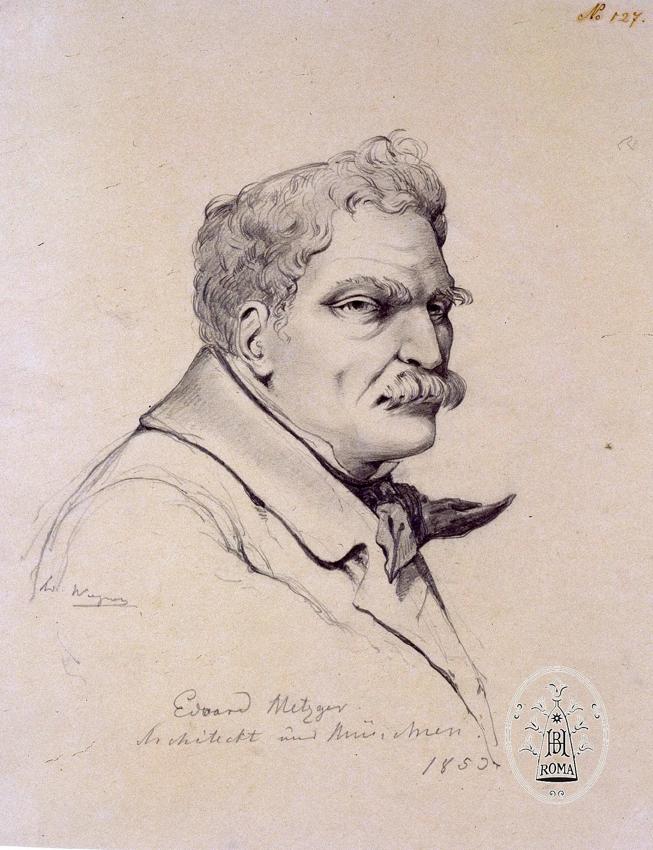 Porträt von Eduard Metzger (1807–1894) – Gedenkseite