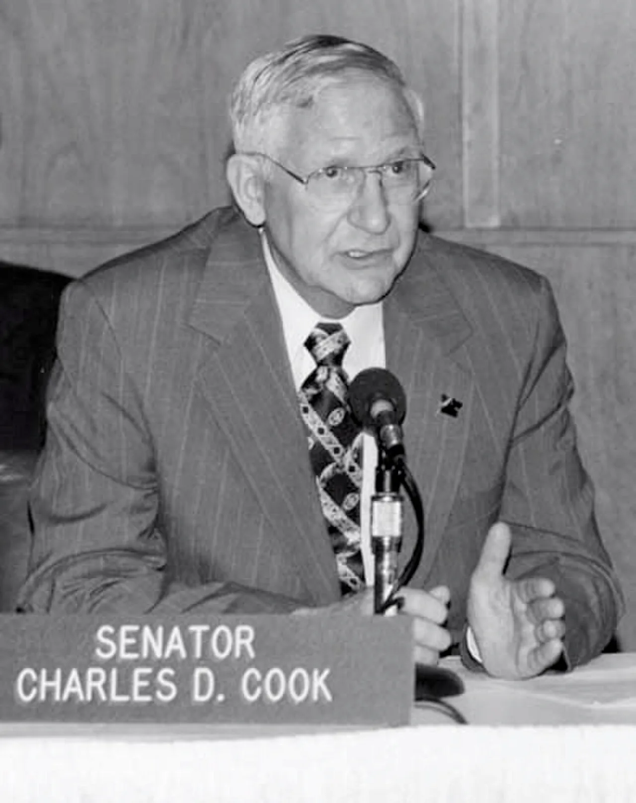 Portrait of Charles D. Cook (1935–2001) – memorial page