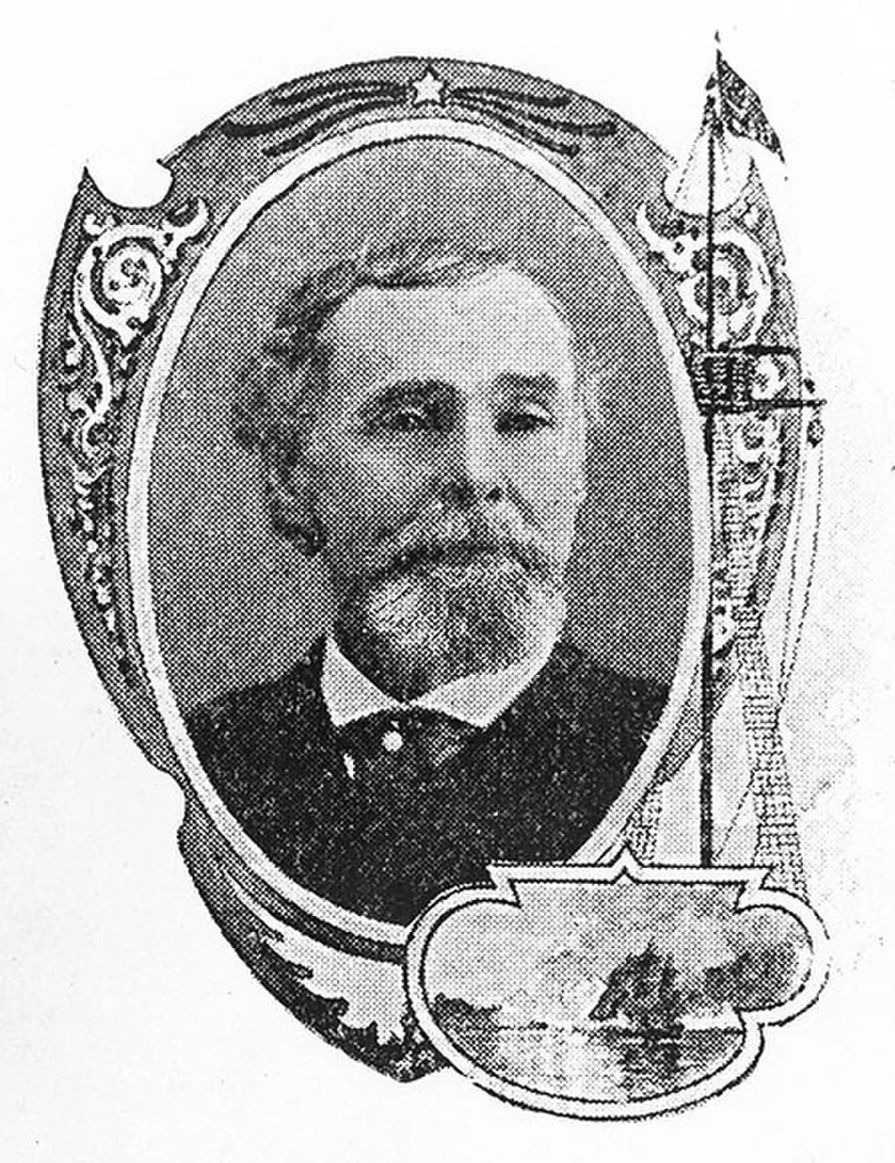 Porträt von Daniel D. Stevens (1839–1916) – Gedenkseite