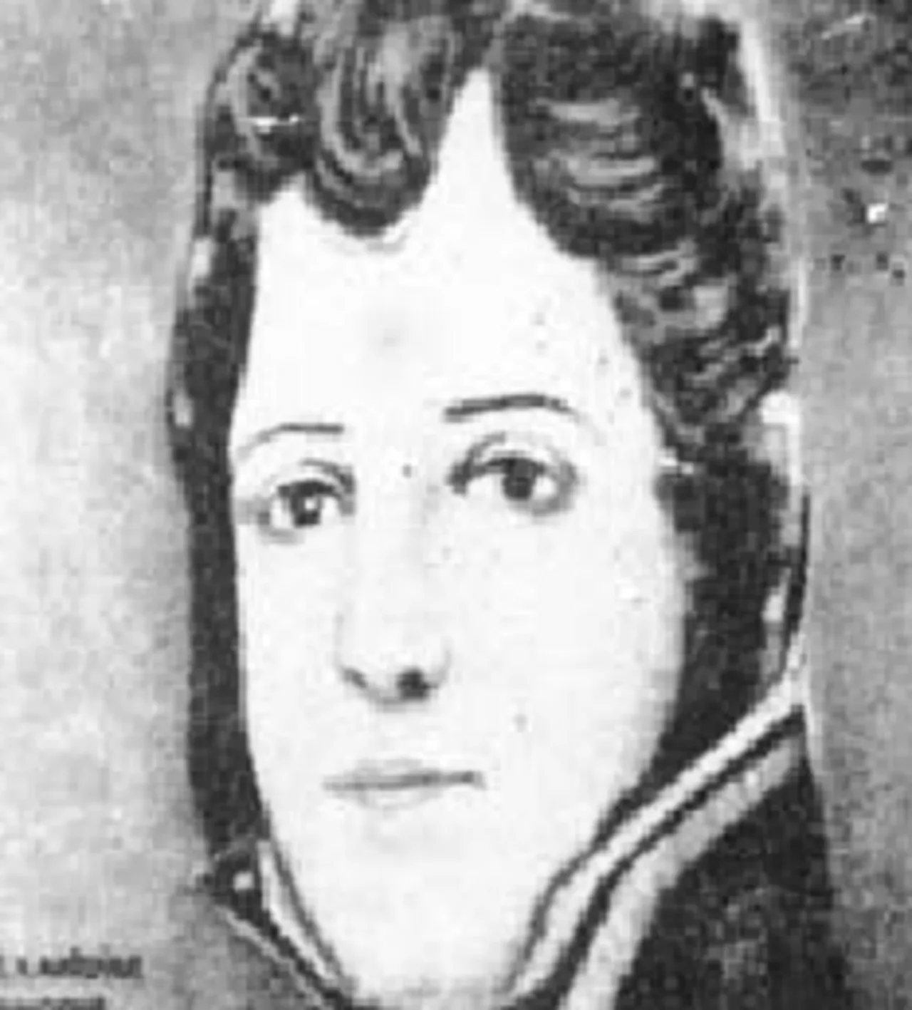 Porträt von Alexandre Francois Auguste de Grasse (1765–1845) – Gedenkseite