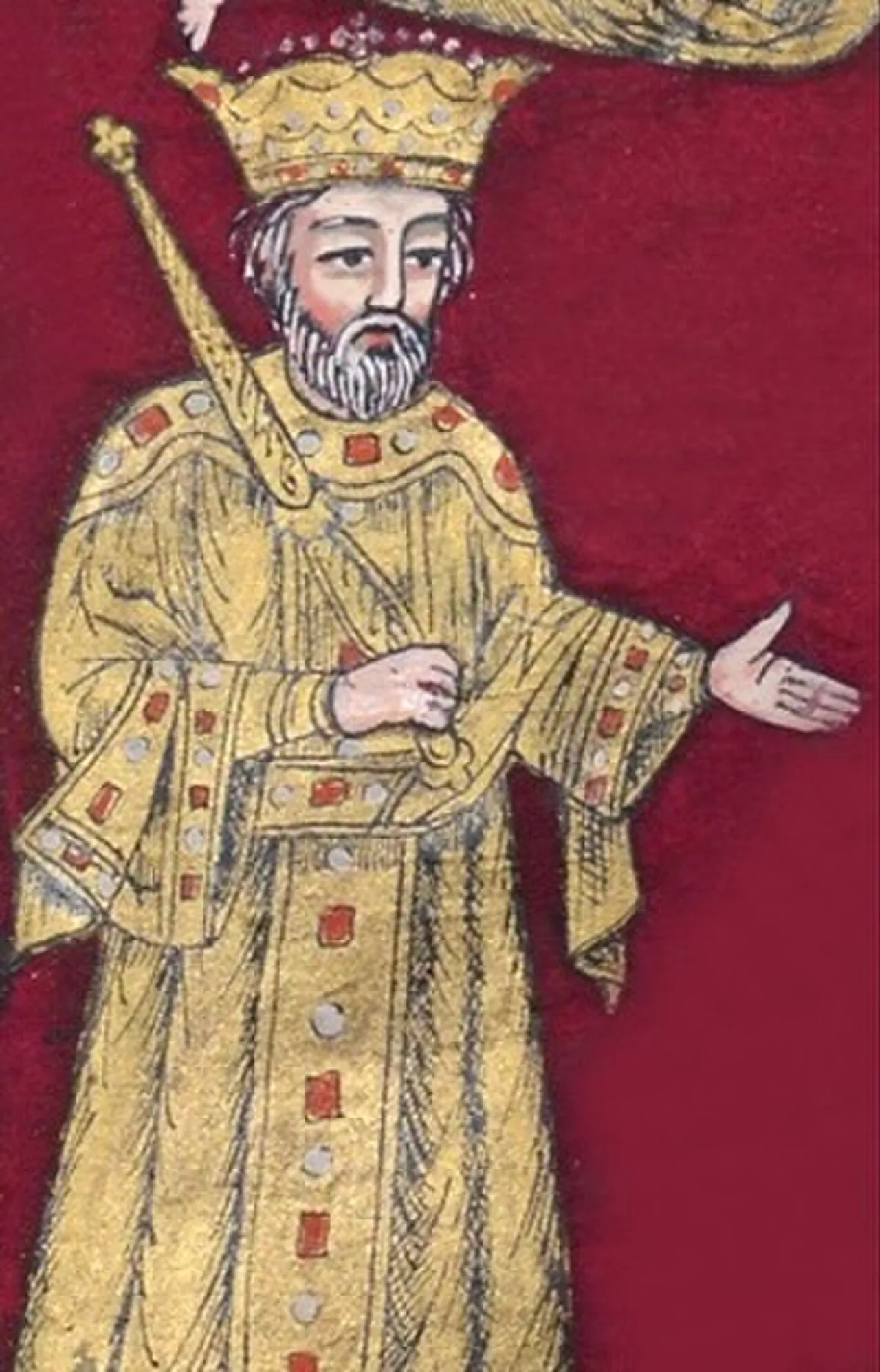Porträt von Mirian III. (265–361) – Gedenkseite