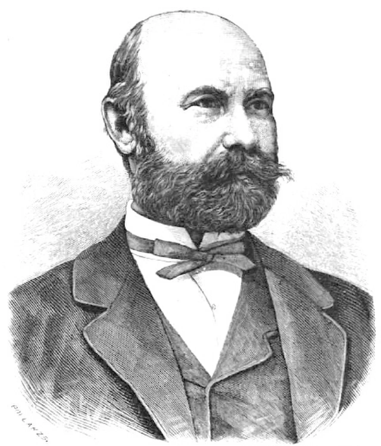 Porträt von Gábor Kemény (1830–1888) – Gedenkseite