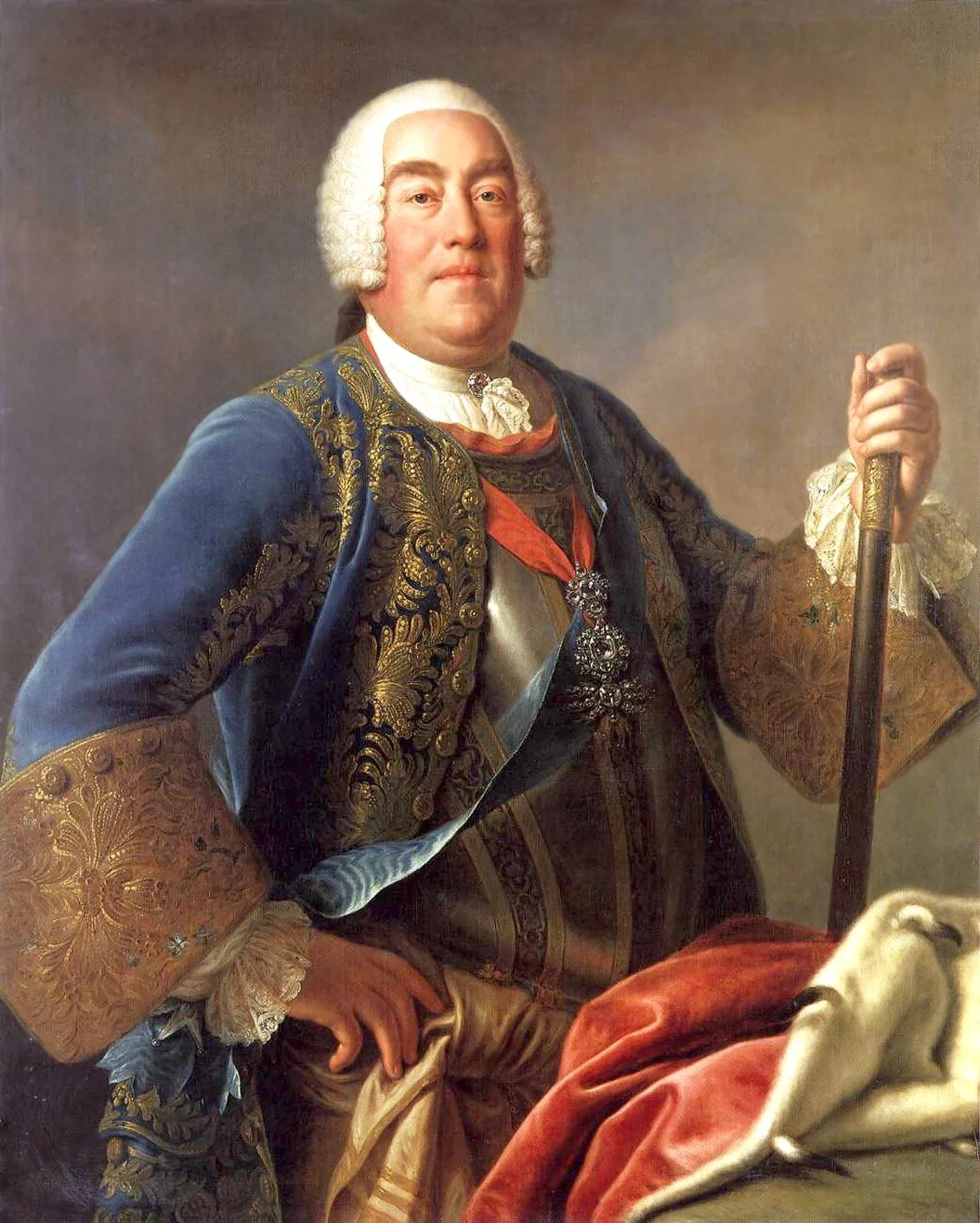Porträt von August III. (1696–1763) – Gedenkseite