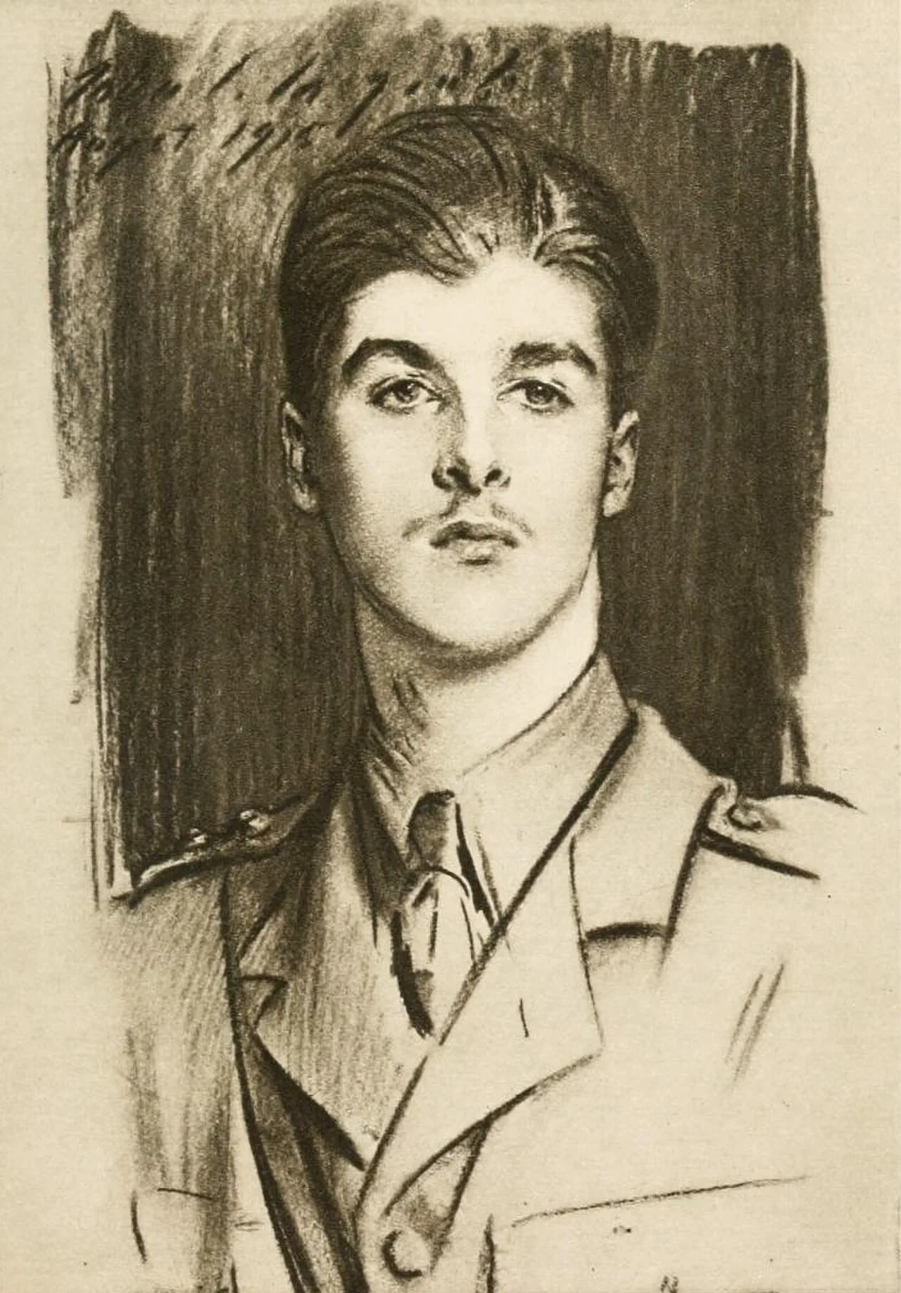 Porträt von Edward Wyndham Tennant (1897–1916) – Gedenkseite