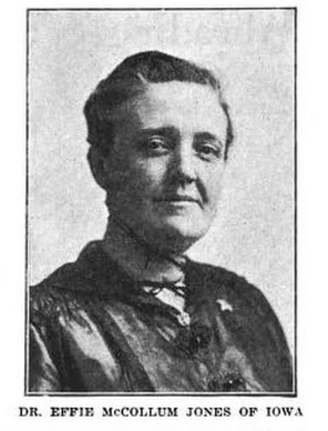 Porträt von Effie McCollum Jones (1869–1952) – Gedenkseite