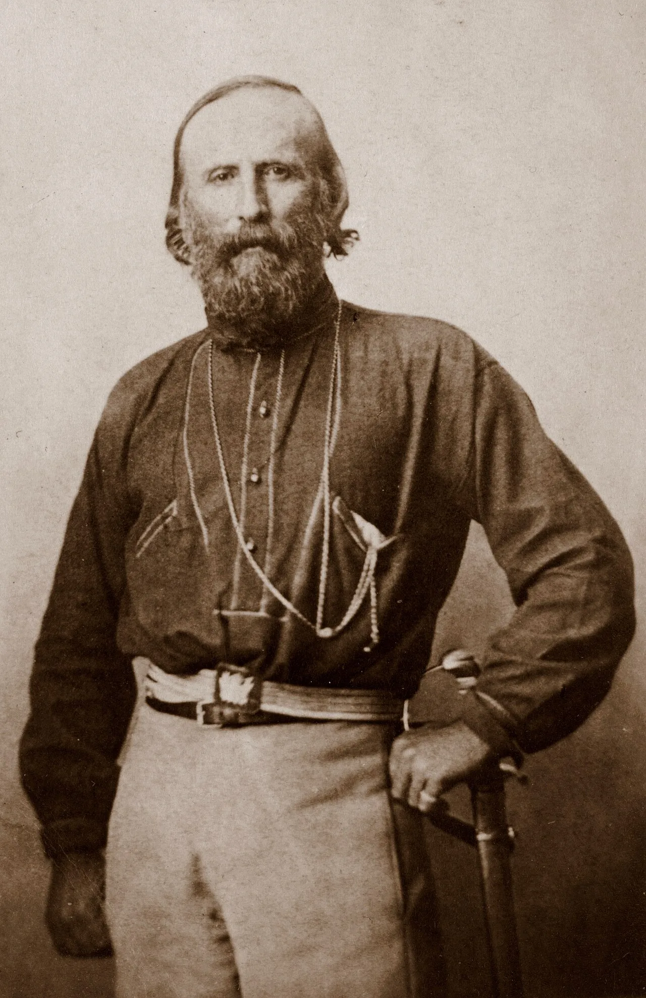 Porträt von Giuseppe Garibaldi (1807–1882) – Gedenkseite