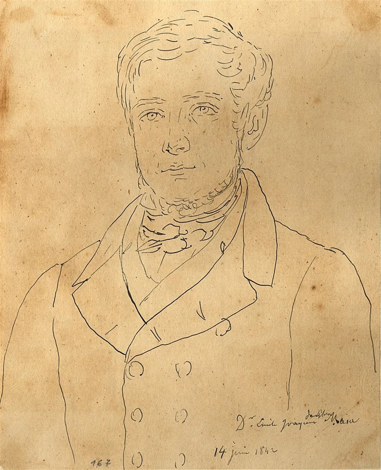 Porträt von Emílio Joaquim da Silva Maia (1808–1859) – Gedenkseite