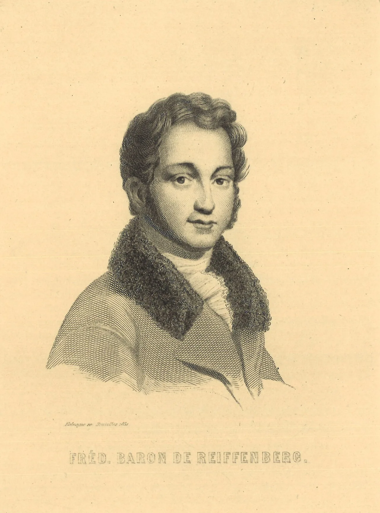 Porträt von Frédéric de Reiffenberg (1795–1850) – Gedenkseite