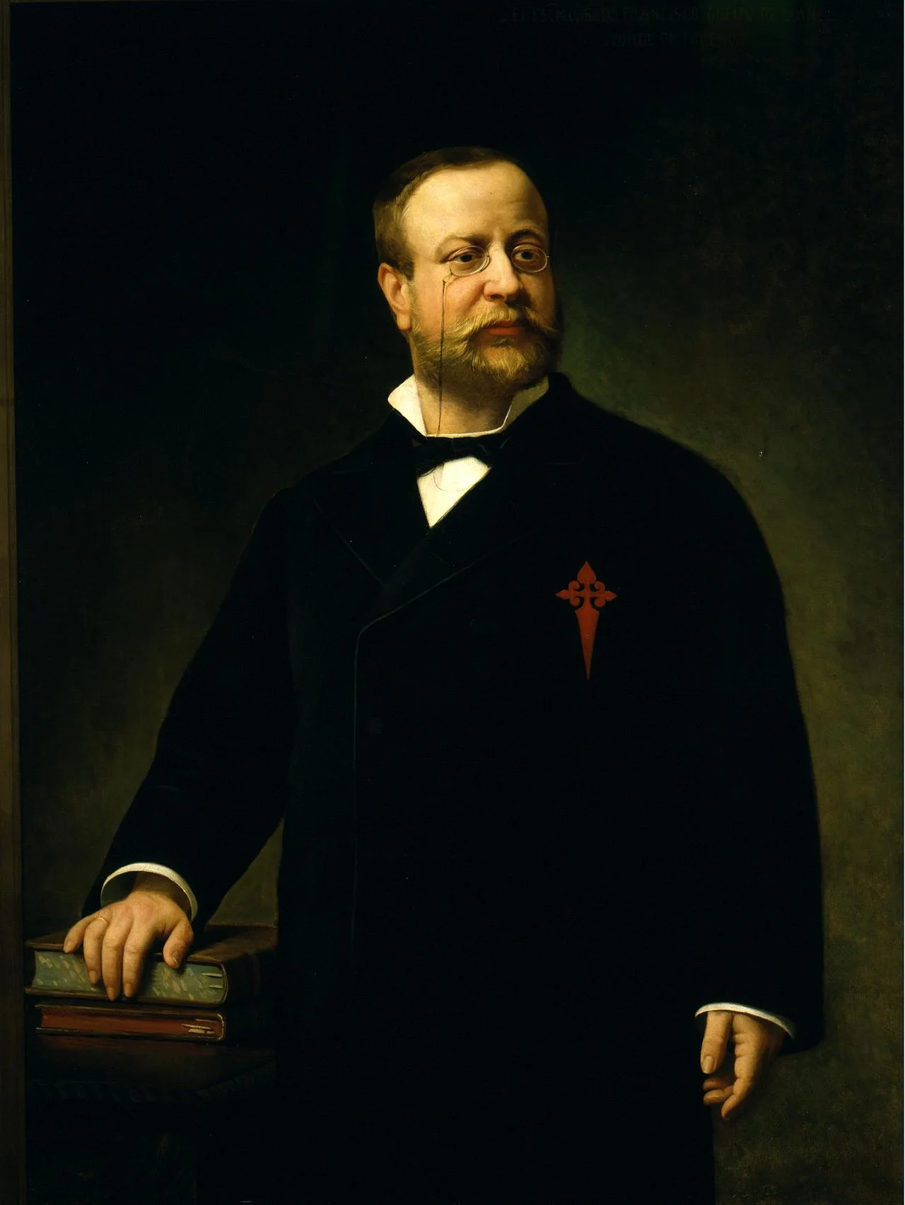 Porträt von Francisco de Borja Queipo de Llano, 8th Count of Toreno (1840–1890) – Gedenkseite