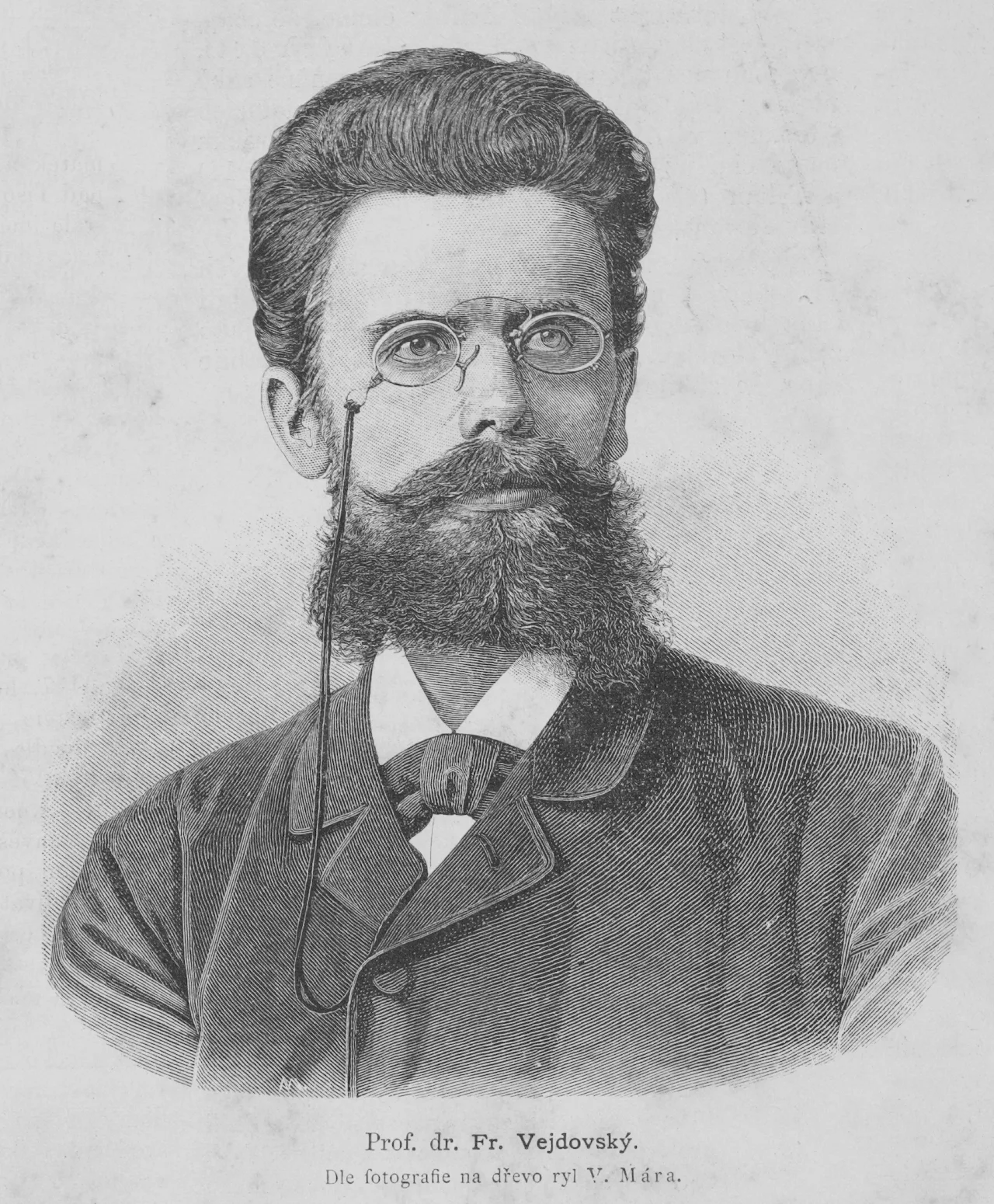 Porträt von František Vejdovsky (1849–1939) – Gedenkseite