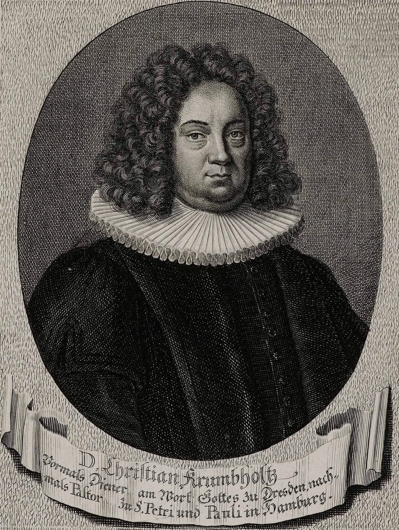 Porträt von Christian Krumbholtz (1662–1725) – Gedenkseite