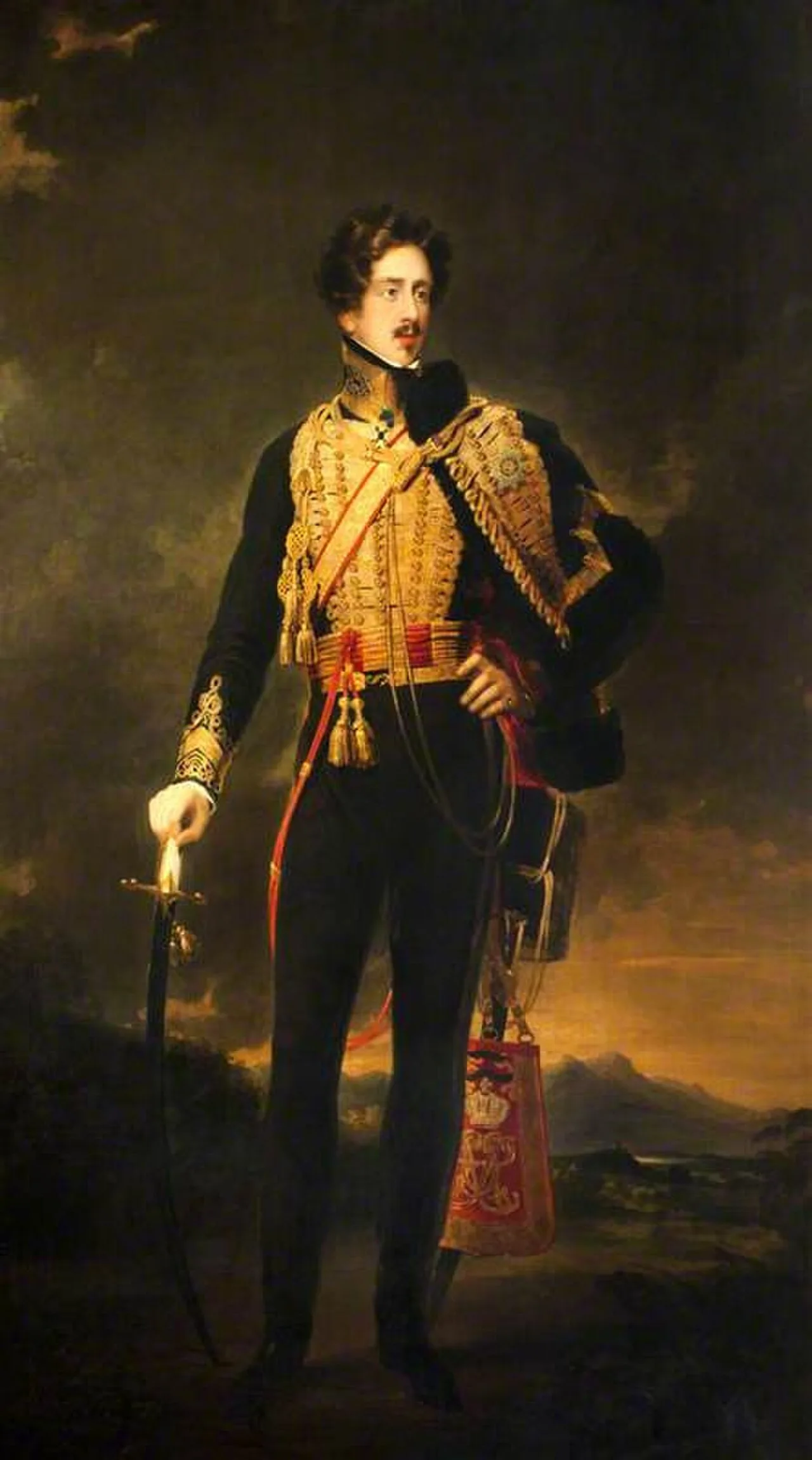 Porträt von George Chichester, 3rd Marquess of Donegall (1797–1883) – Gedenkseite