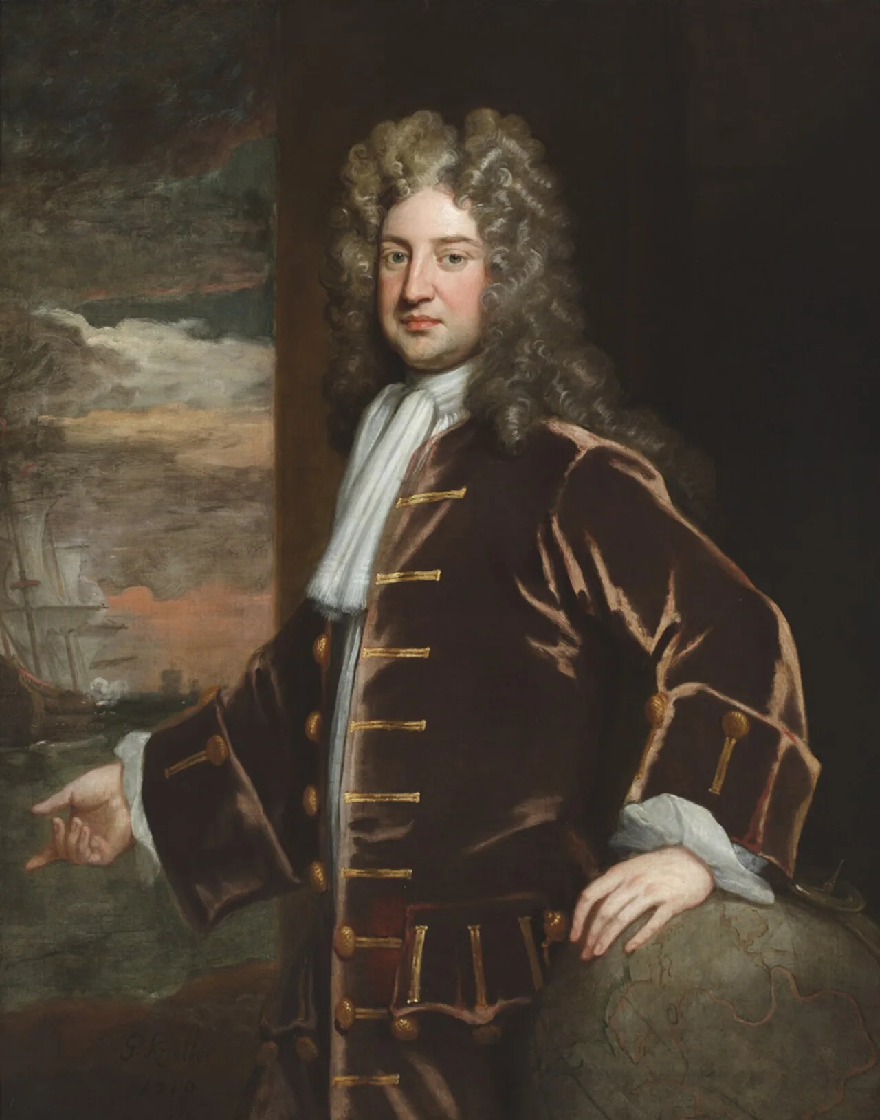 Porträt von George Delaval (1667–1723) – Gedenkseite