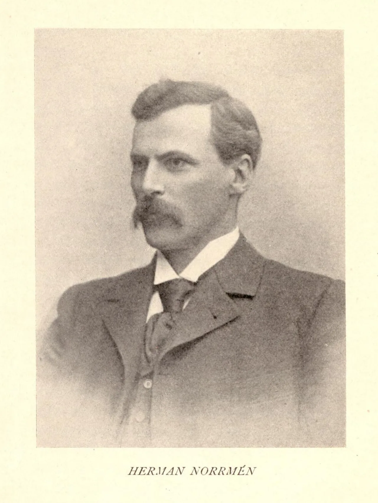 Porträt von Herman Norrmén (1860–1907) – Gedenkseite