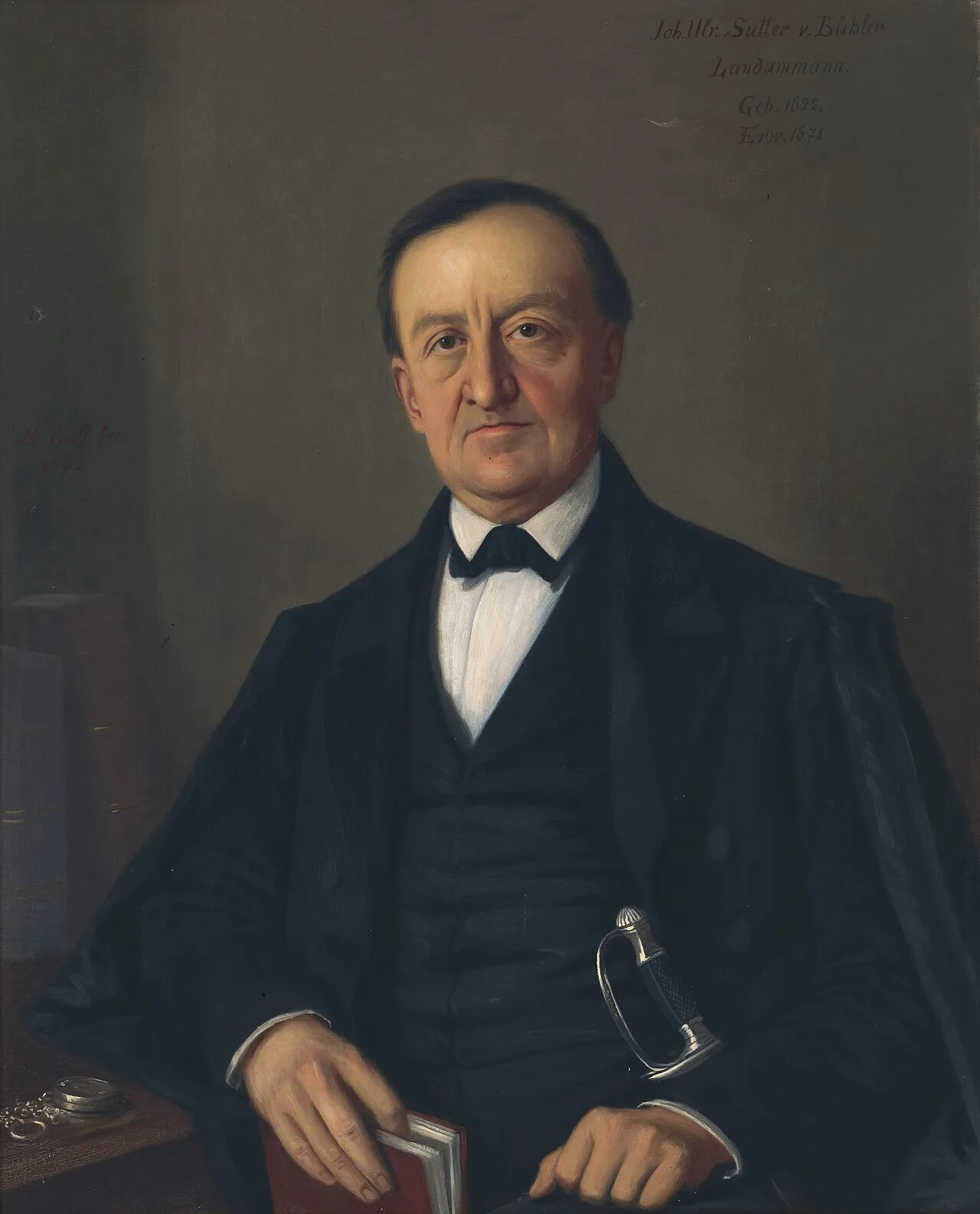 Portrait of Johann Ulrich Sutter (1822–1882) – memorial page