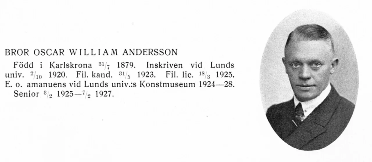 Porträt von William Anderson (1879–1939) – Gedenkseite