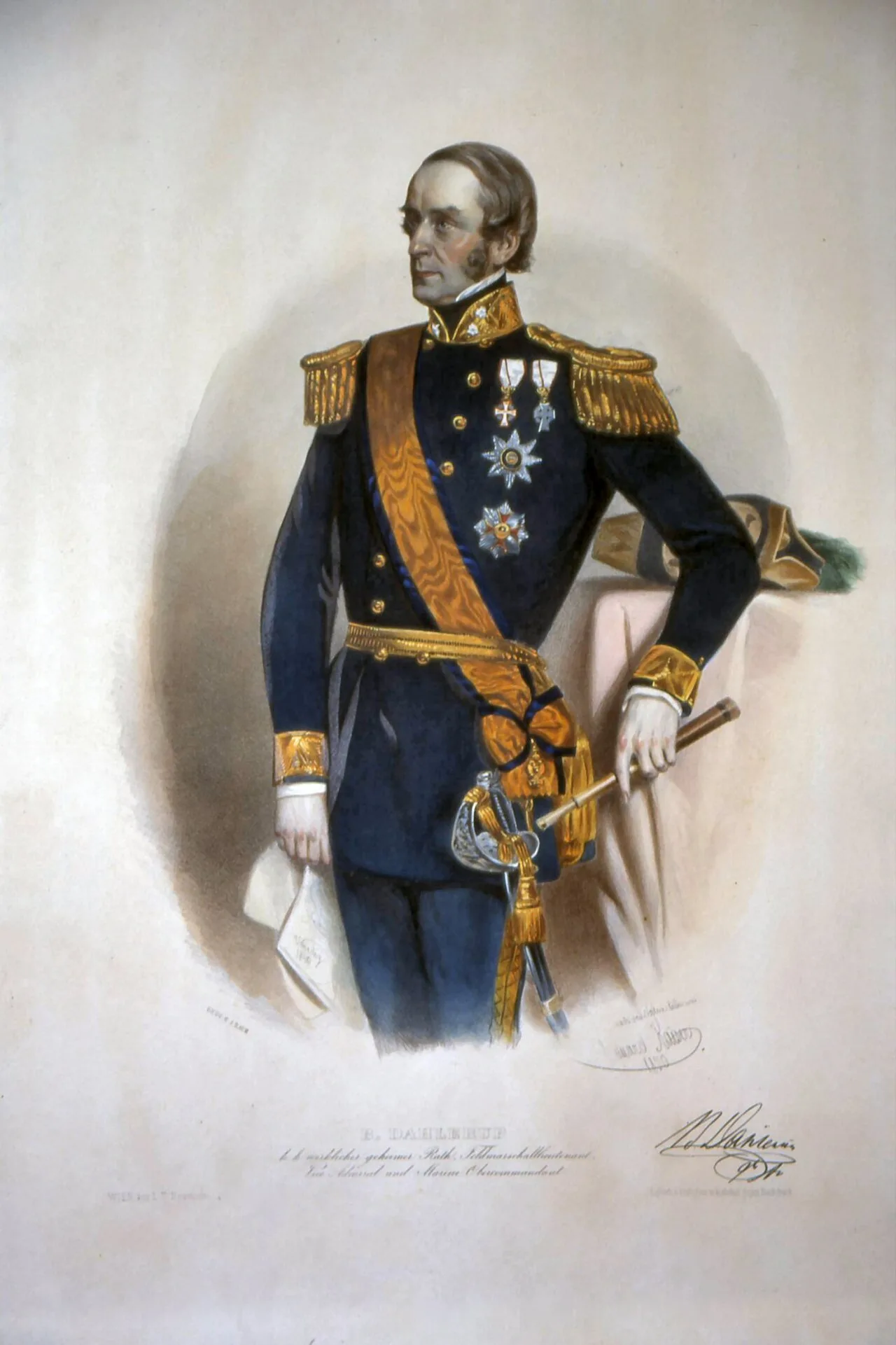 Portrait of Hans Birch Dahlerup (1790–1872) – memorial page