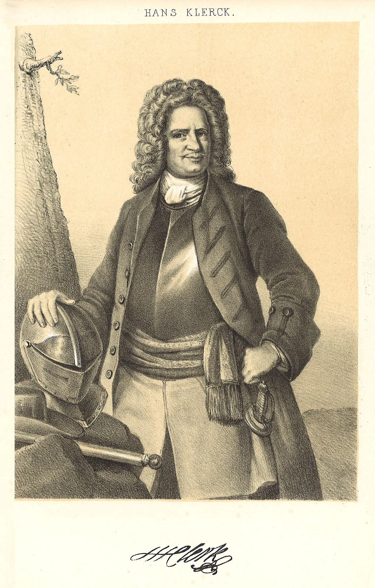 Porträt von Hans Clerck (1639–1711) – Gedenkseite