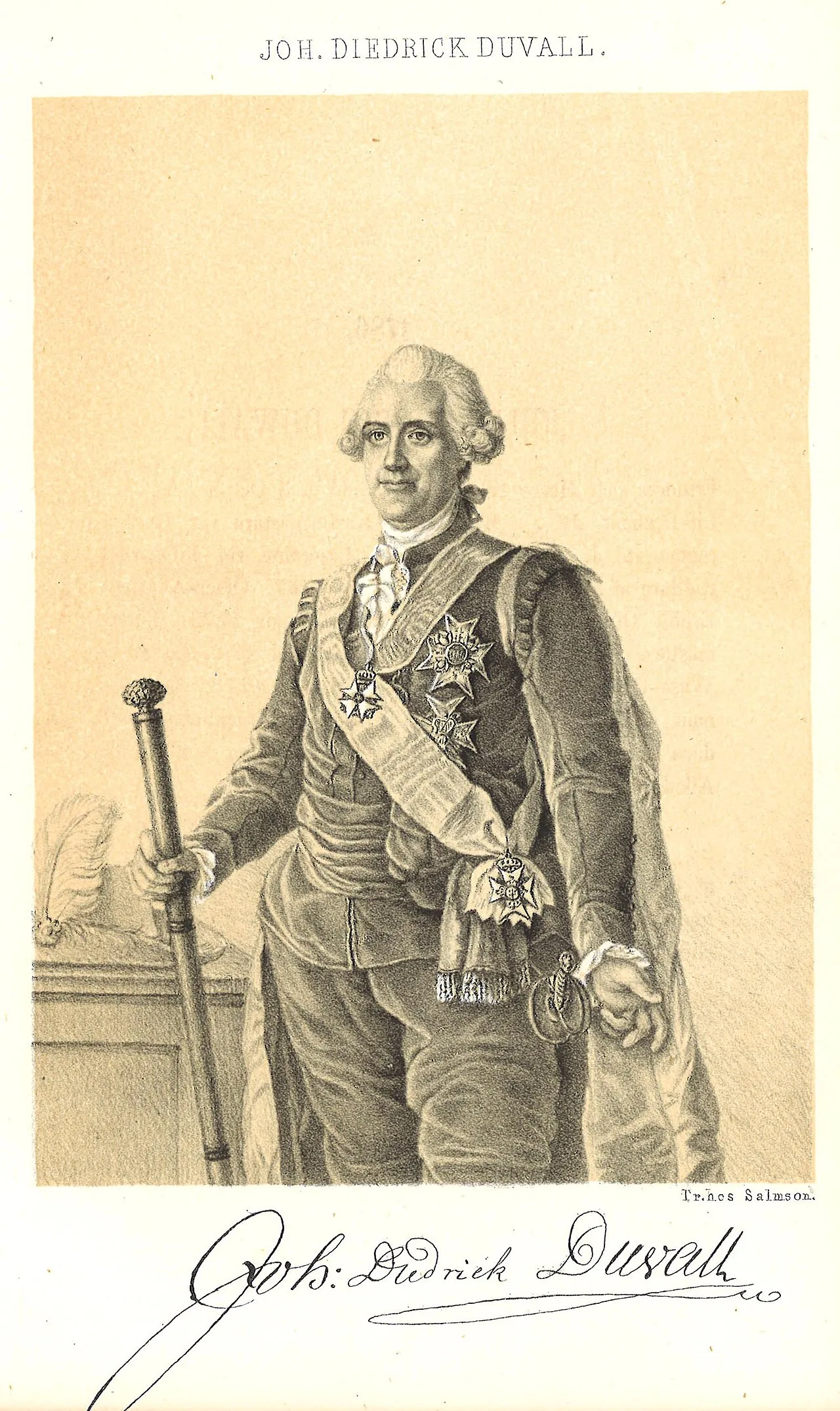 Portrait of Johan Didrik Duwall (1723–1801) – memorial page