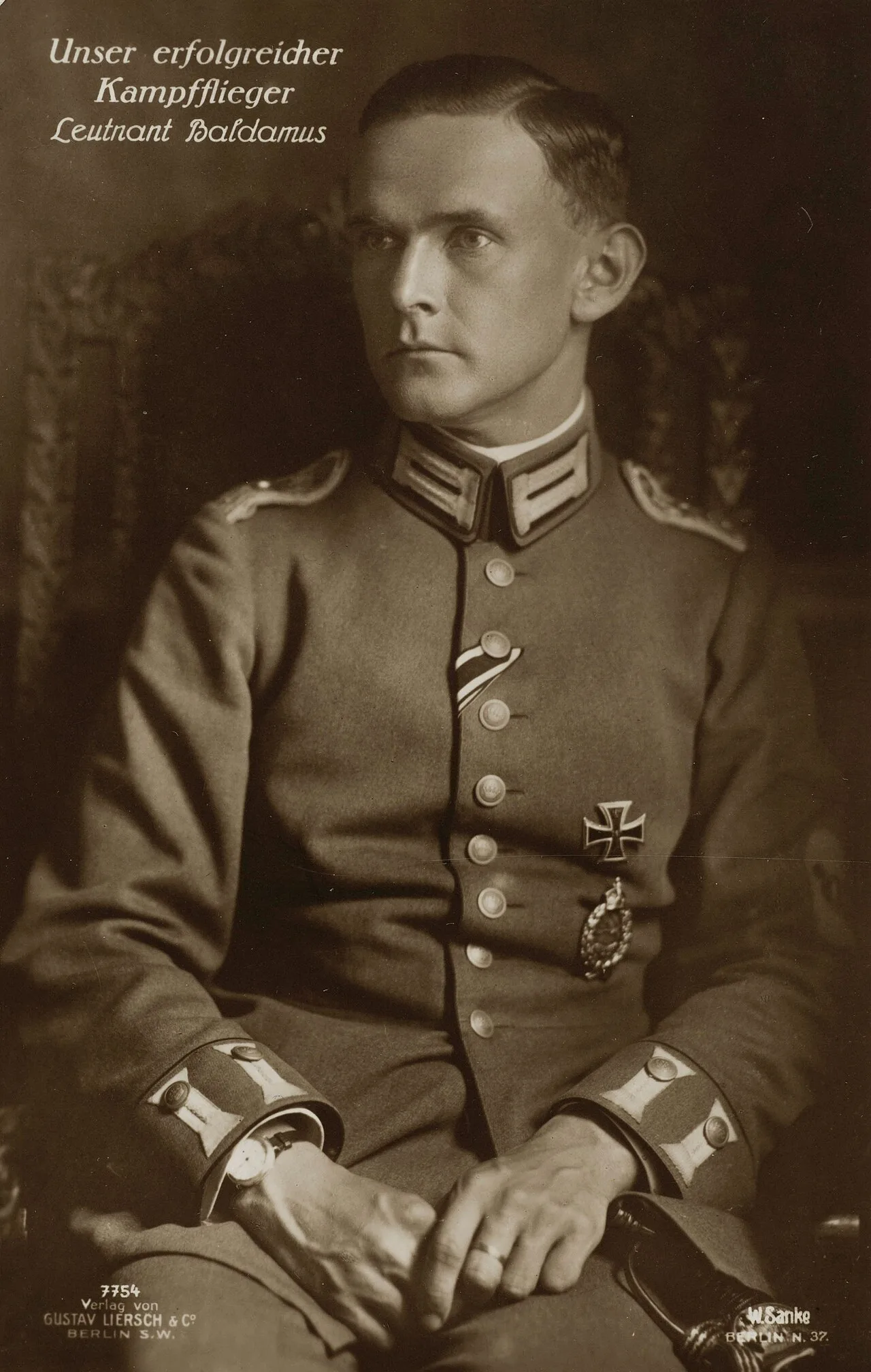 Portrait of Hartmuth Baldamus (1891–1917) – memorial page