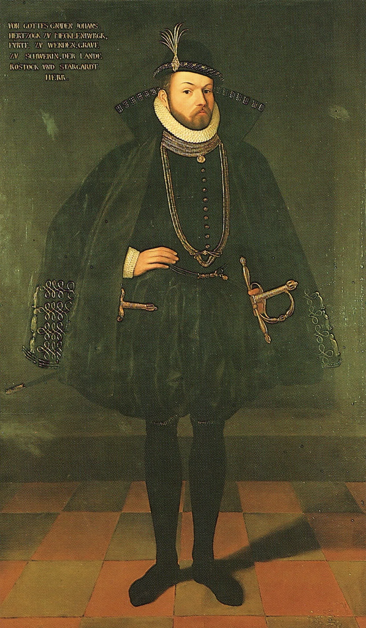 Porträt von Johann VII. (1558–1592) – Gedenkseite