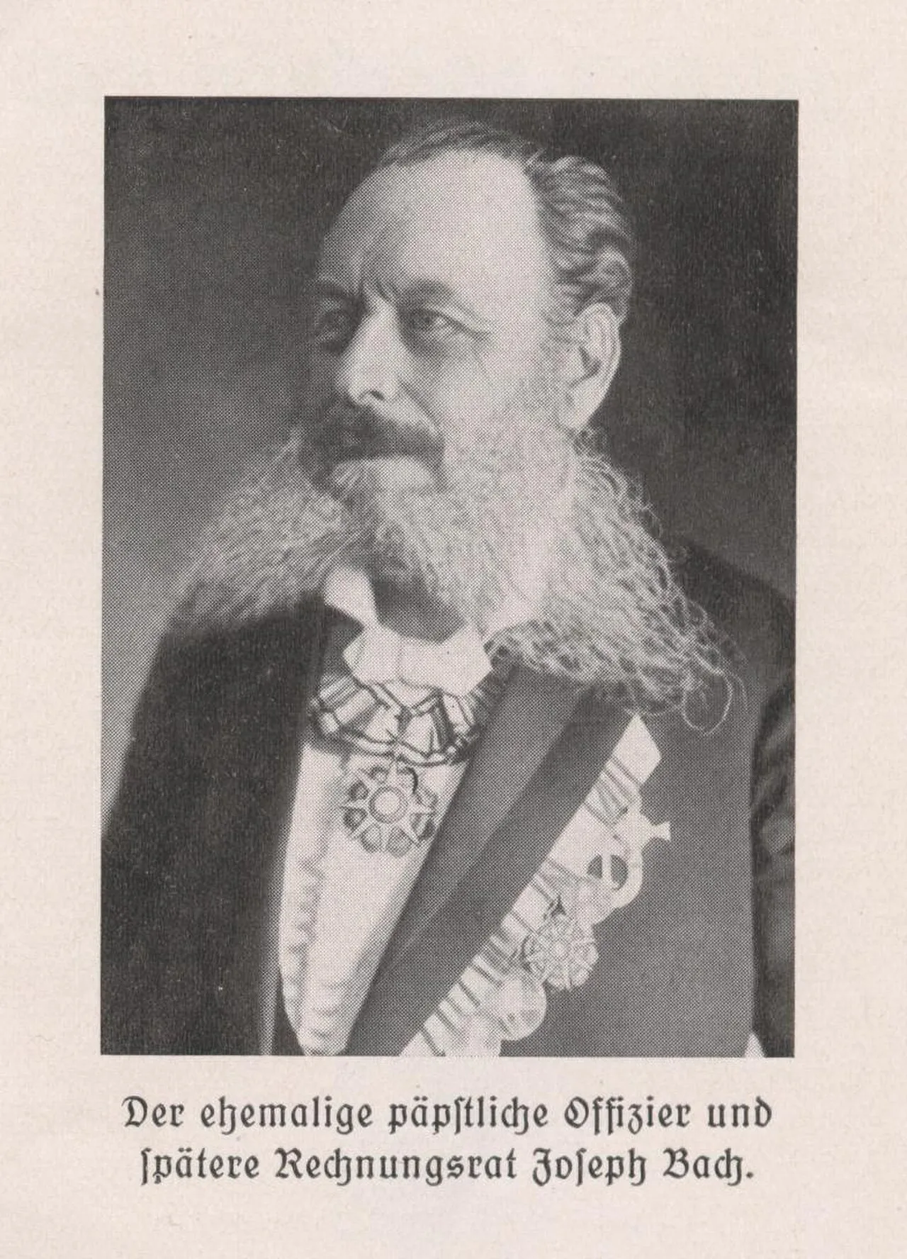 Porträt von Joseph Alois Bach (1838–1912) – Gedenkseite