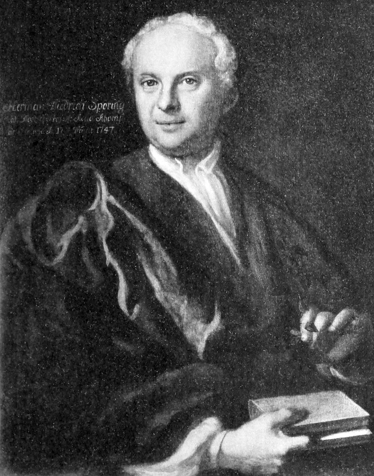 Portrait of Herman Diedrich Spöring (1701–1747) – memorial page
