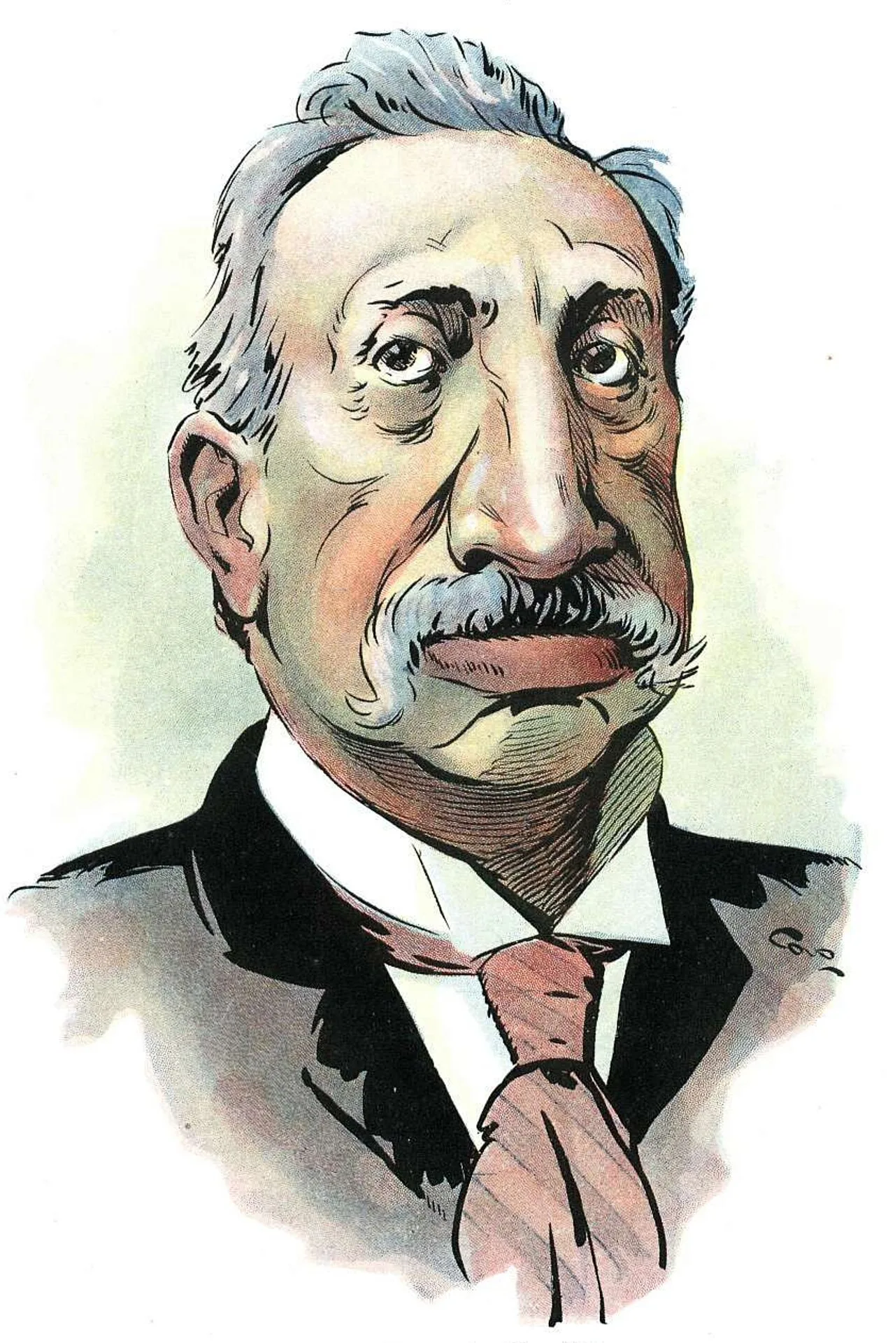 Porträt von Cástulo Aparicio (1845–1917) – Gedenkseite
