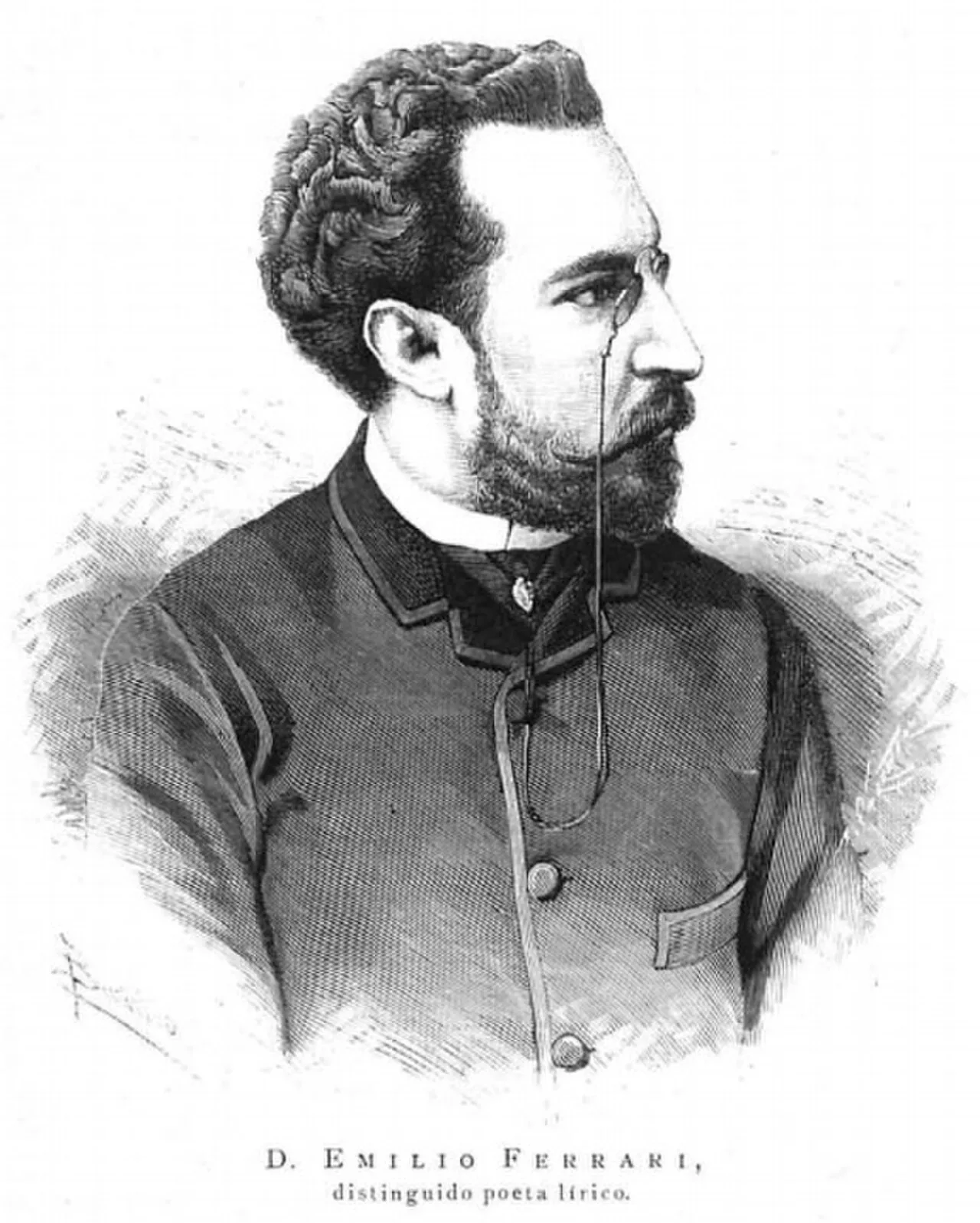 Porträt von Emilio Ferrari (1850–1907) – Gedenkseite