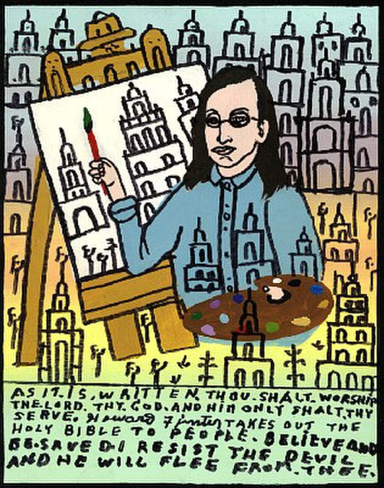 Porträt von Howard Finster (1916–2001) – Gedenkseite