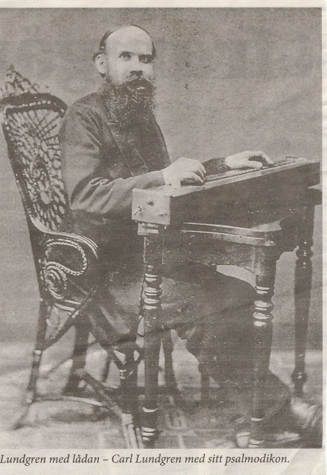 Porträt von Carl Lundgren (1836–1891) – Gedenkseite
