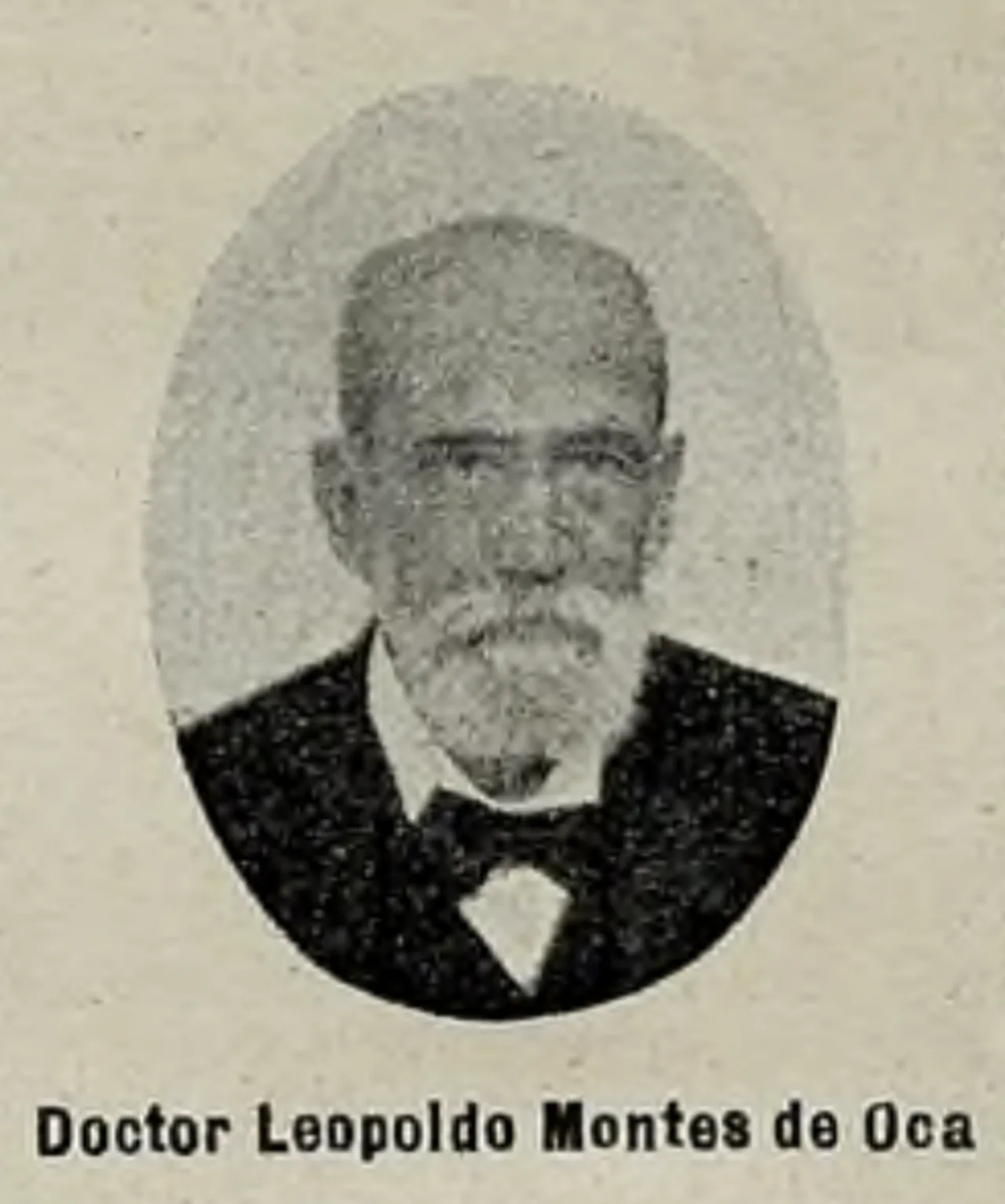Porträt von Leopoldo Montes de Oca (1834–1906) – Gedenkseite