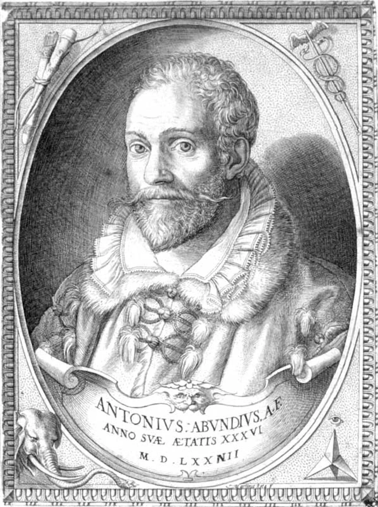 Porträt von Antonio Abondio (1538–1591) – Gedenkseite