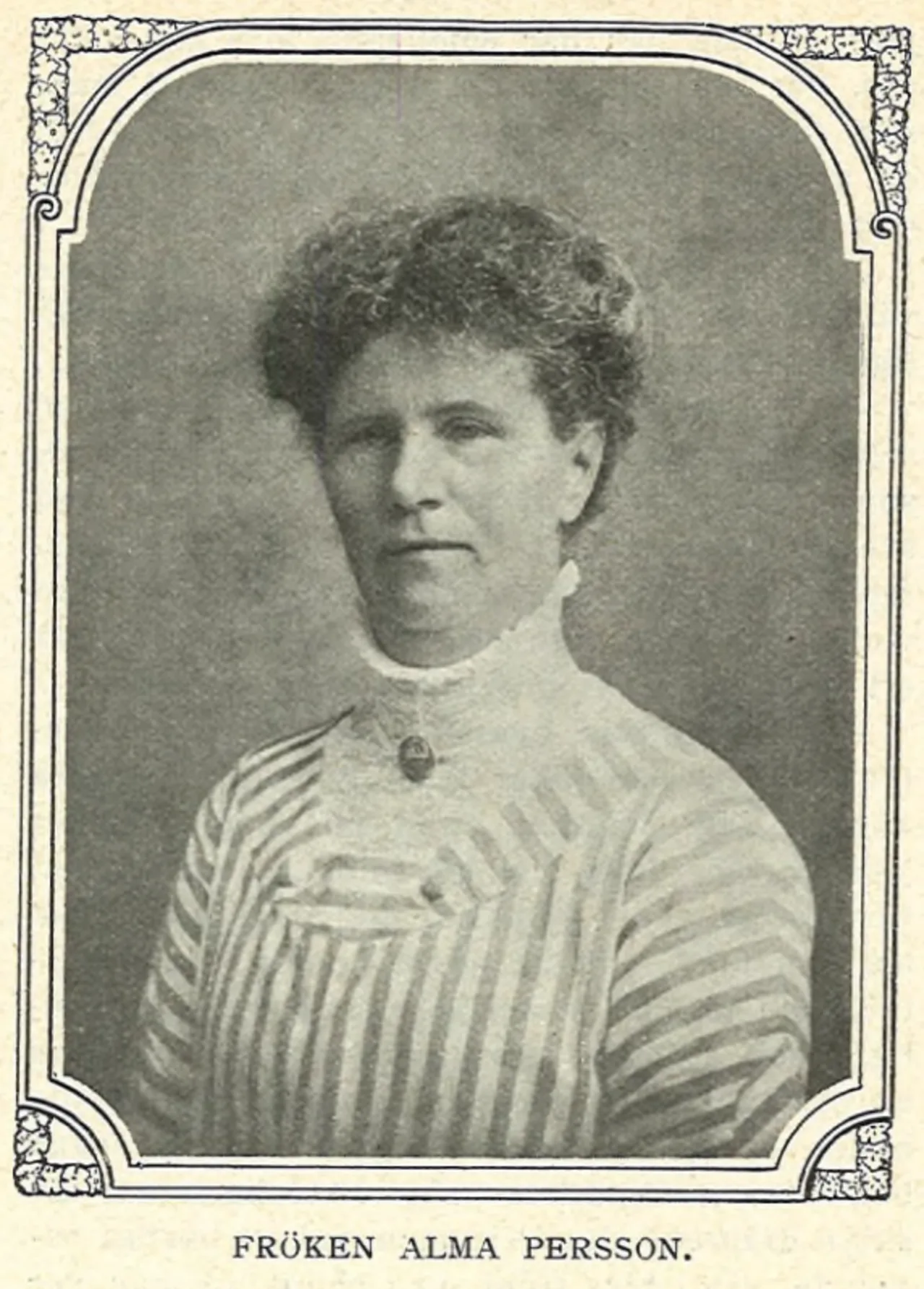 Porträt von Alma Persson (1860–1955) – Gedenkseite