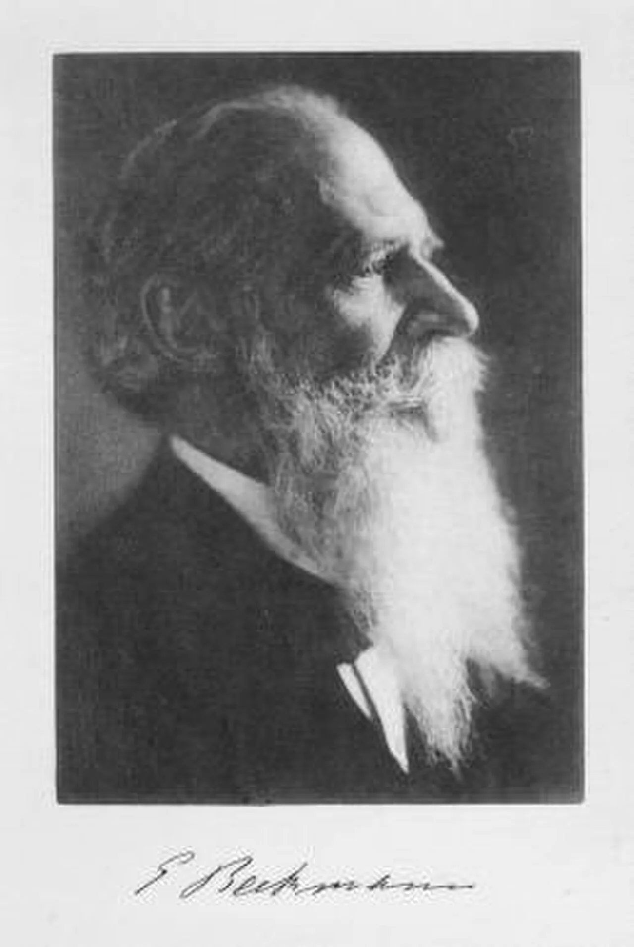 Porträt von Ernst Otto Beckmann (1853–1923) – Gedenkseite