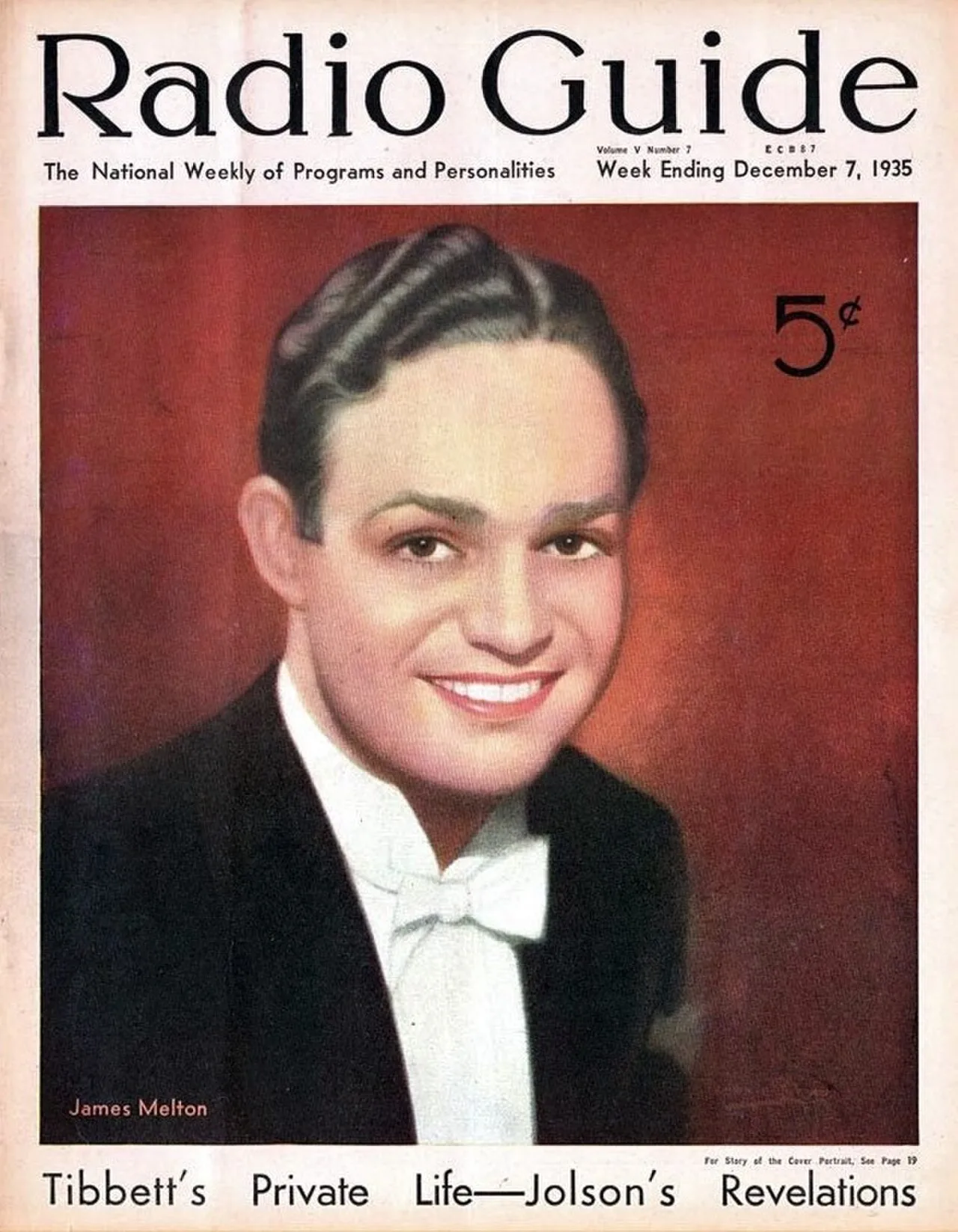 Portrait of James Melton (1904–1961) – memorial page