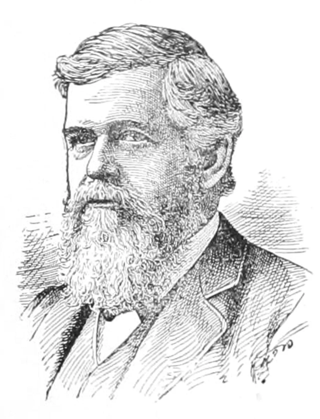 Porträt von Harvey Fisk (1831–1890) – Gedenkseite