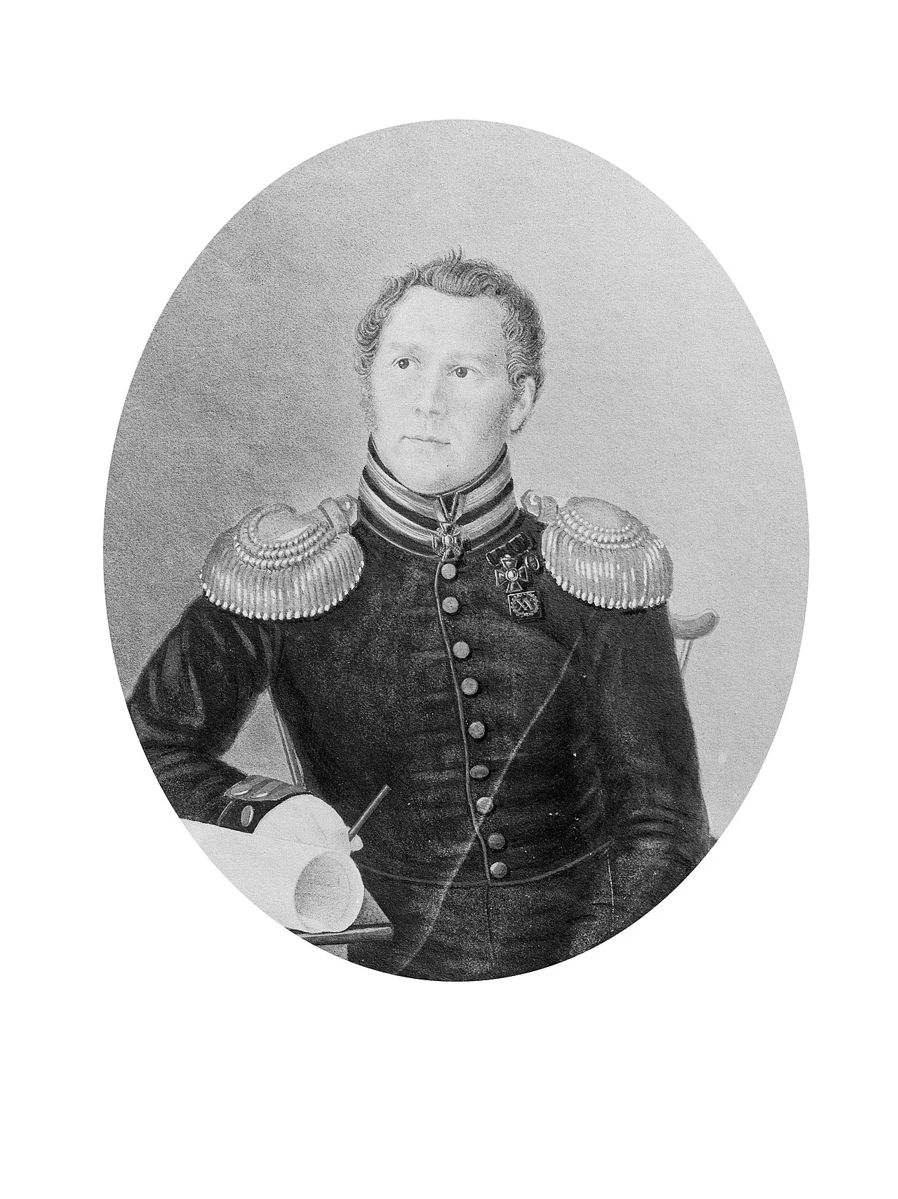 Porträt von Karl von Rosenkampff (1793–1846) – Gedenkseite