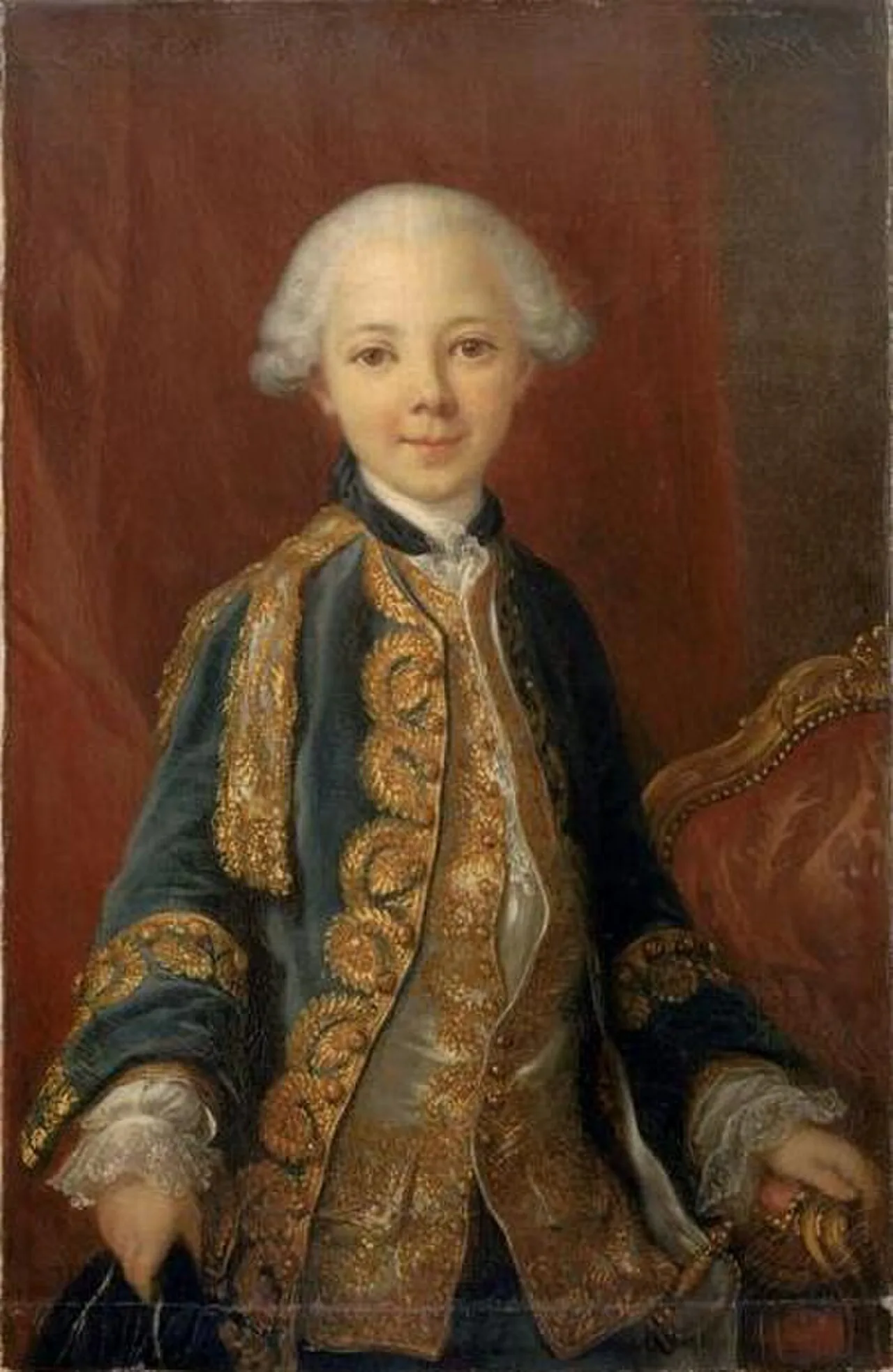 Porträt von Jean Marie, Duke of Châteauvillain (1748–1755) – Gedenkseite