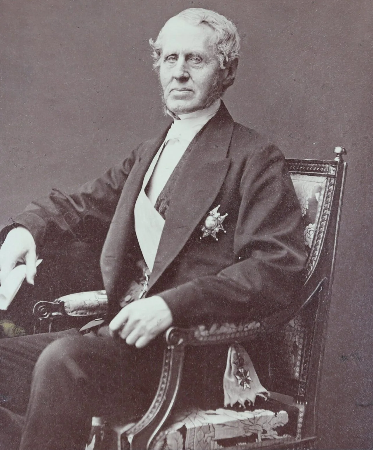Portrait of Gustaf Adolf Vive Sparre (1802–1886) – memorial page