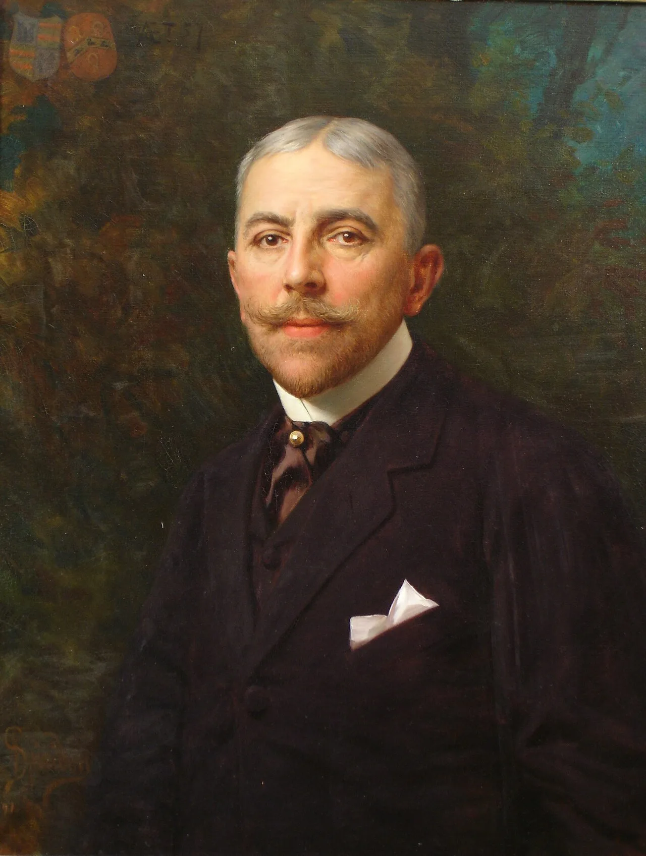 Porträt von Aalbrecht Arent del Court van Krimpen (1856–1924) – Gedenkseite