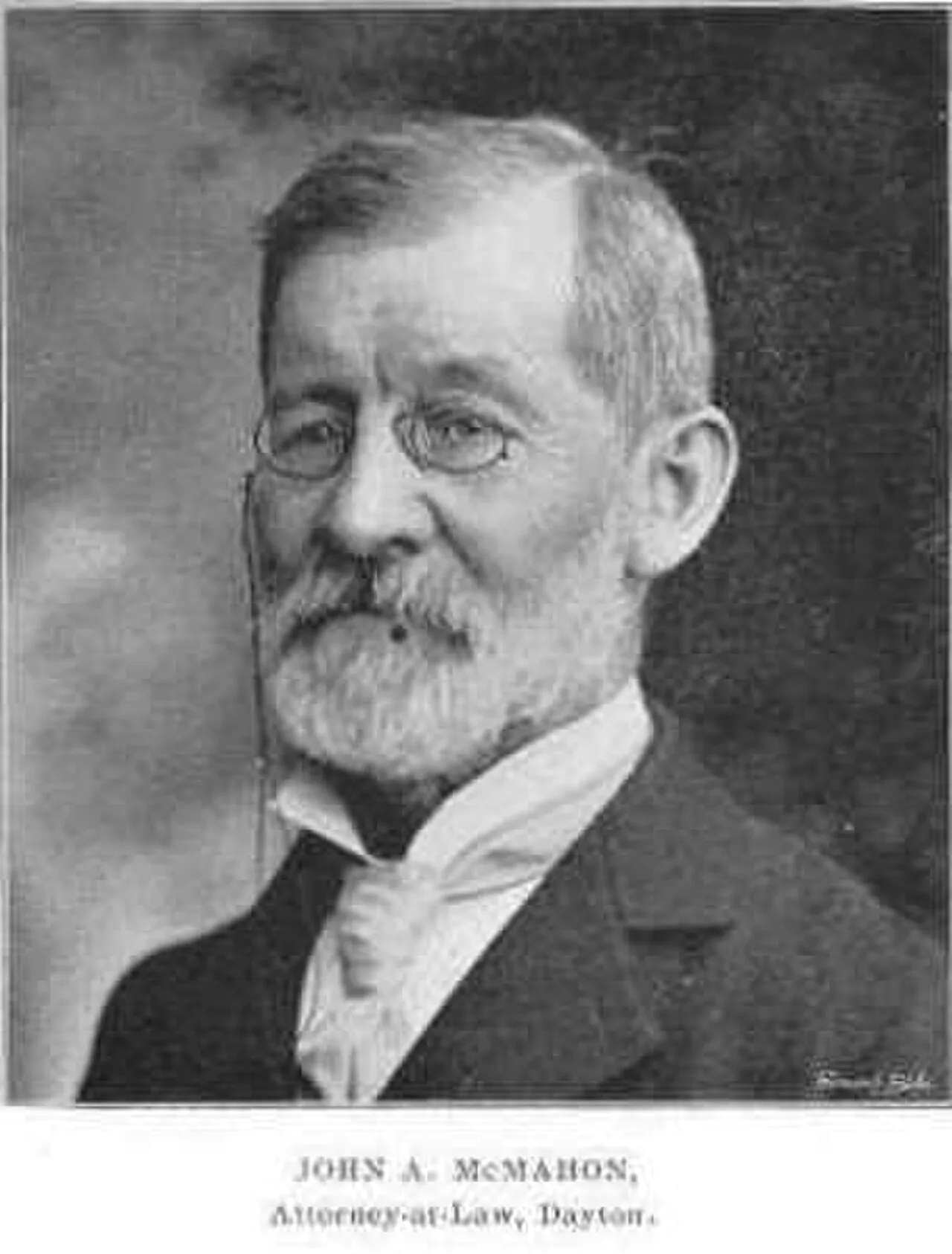 Portrait of John A. McMahon (1833–1923) – memorial page