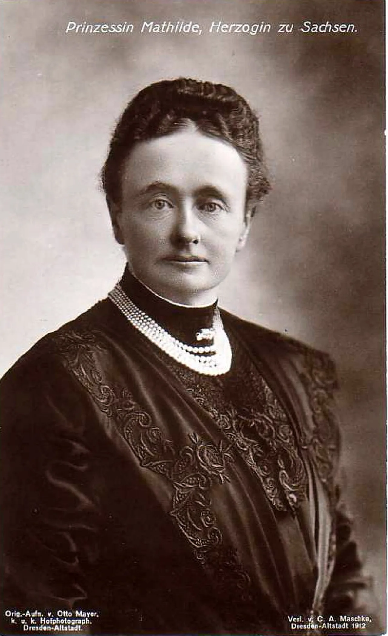 Porträt von Mathilde von Sachsen (1863–1933) – Gedenkseite