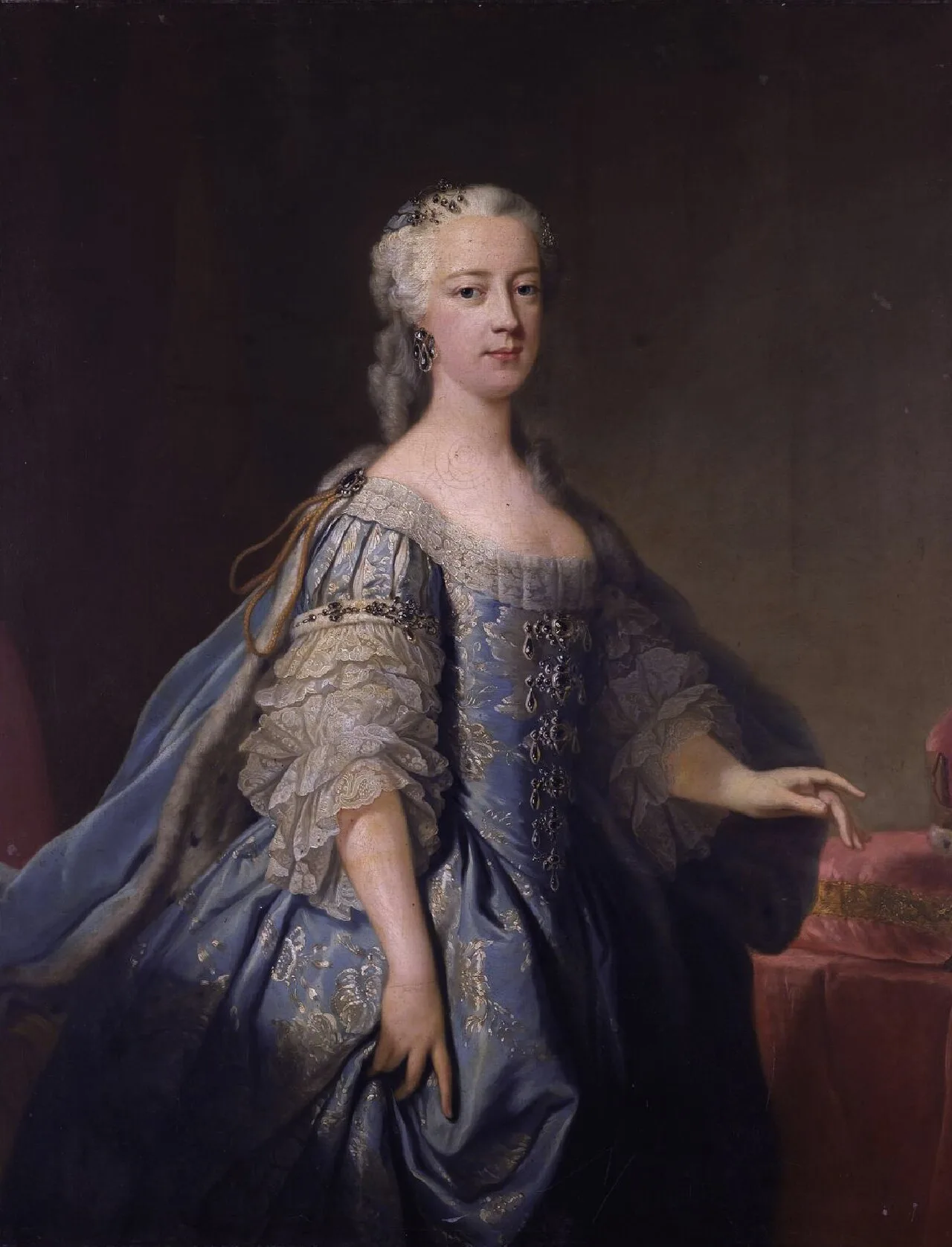 Porträt von Amelia Sophie von Großbritannien, Irland und Hannover (1711–1786) – Gedenkseite